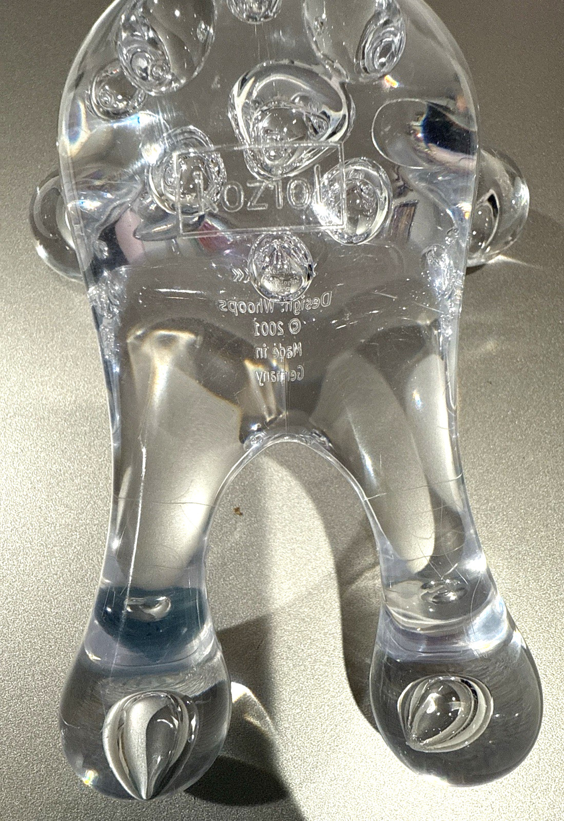 «Koziol Relax Massage Tool- Clear Acrylic Body Massager Made in Germany