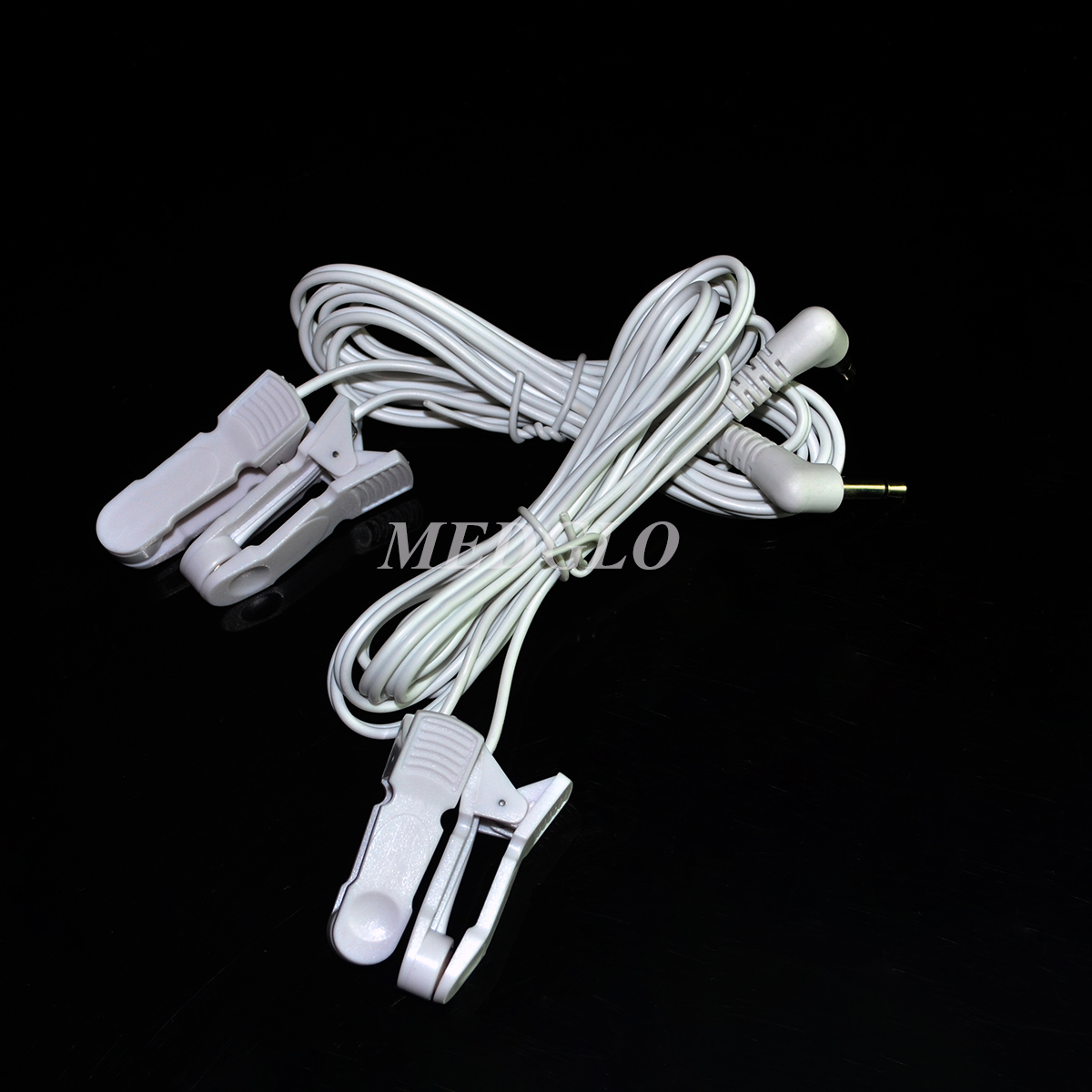Breast & Ear clip Electrode Lead Wires Jack DC 3.5mm Replacement Cables For Tens