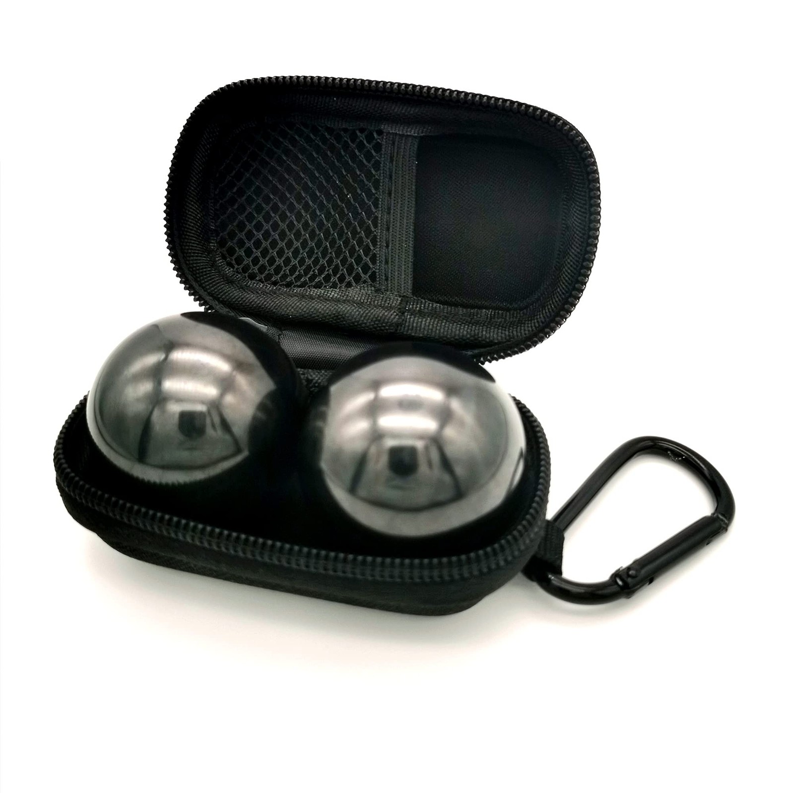 Firstnos 1.57inch Chrome Steel Black Baoding Balls for Hand 1.57″,