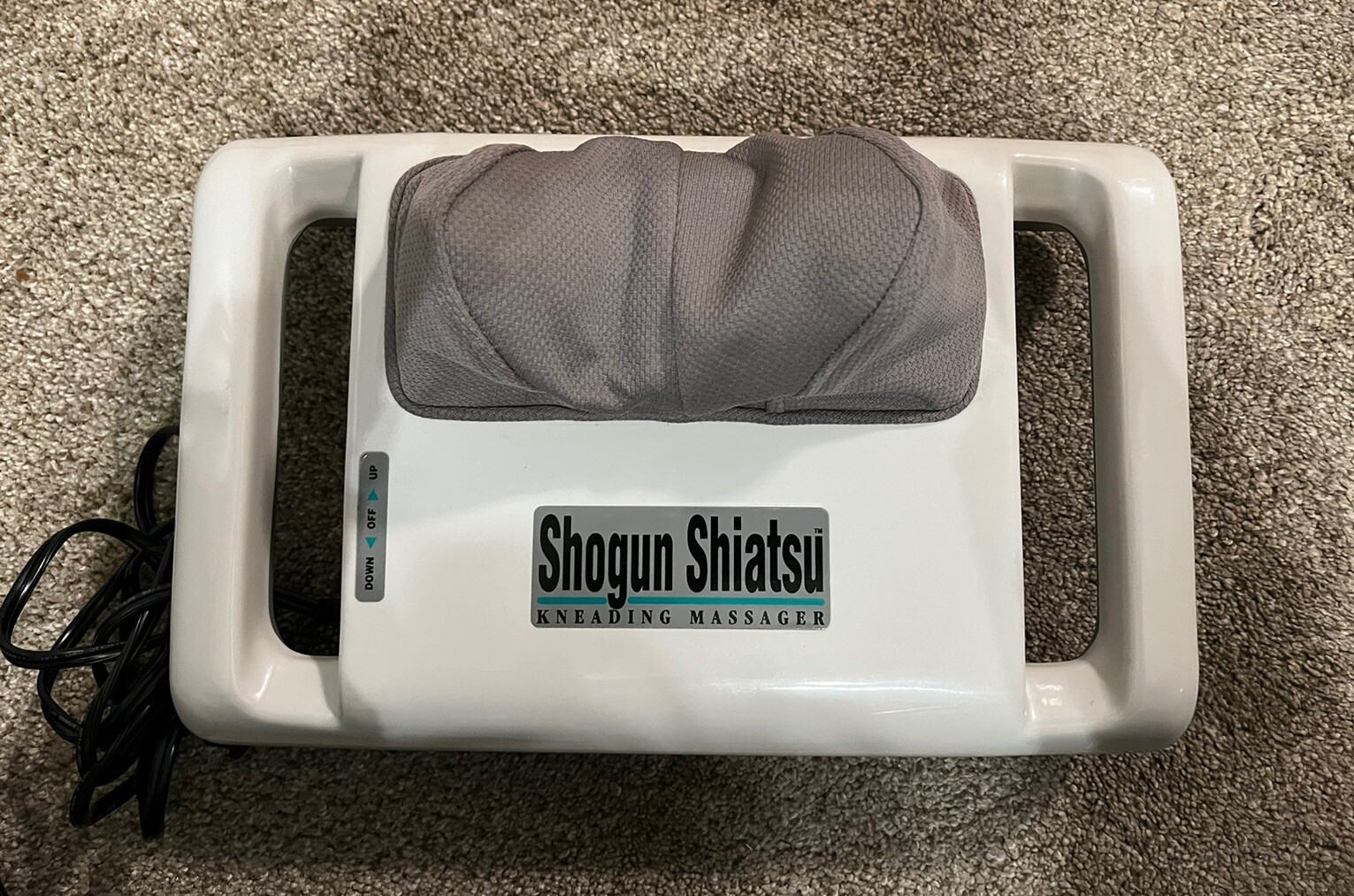 Shogun Shiatsu Kneading Massager Model SM-444 Portable Massager Homedics