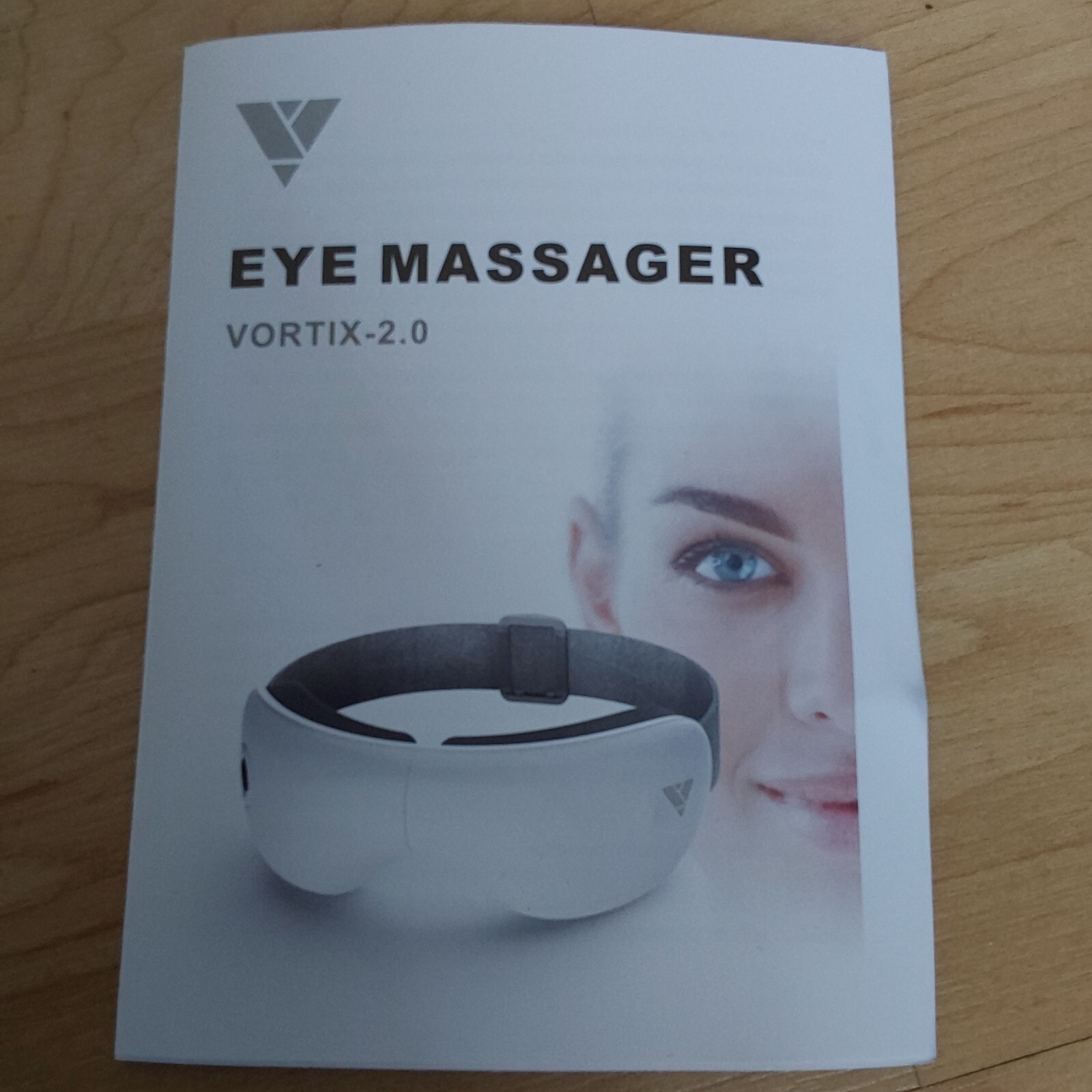 Vortix- 2.0 Eye Massager Vibration Heat calming music Open Box charging cord