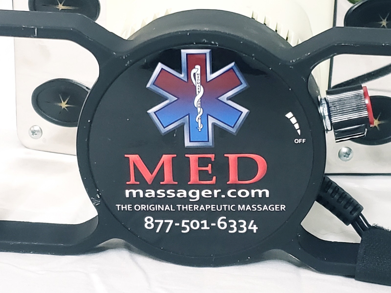 Med Massager MMB05 Variable Speed Deep Tissue Body Black 120V Tested/Works EXC