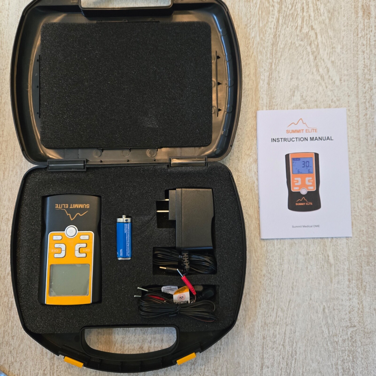 TENS Summit Elite Pain Management Kit Body Med Back Electrodes (KIT INCLUDED)