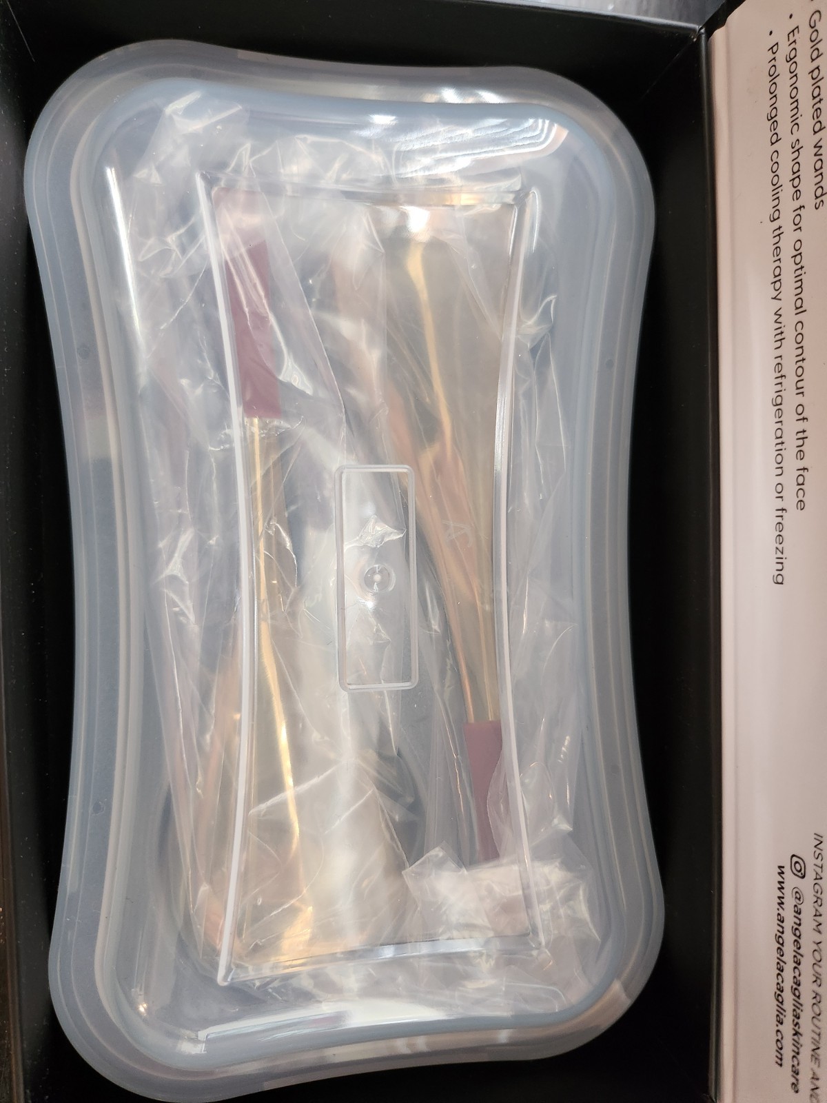 Angela Caglia Gold Cryo Facial Set Globes- New In Box