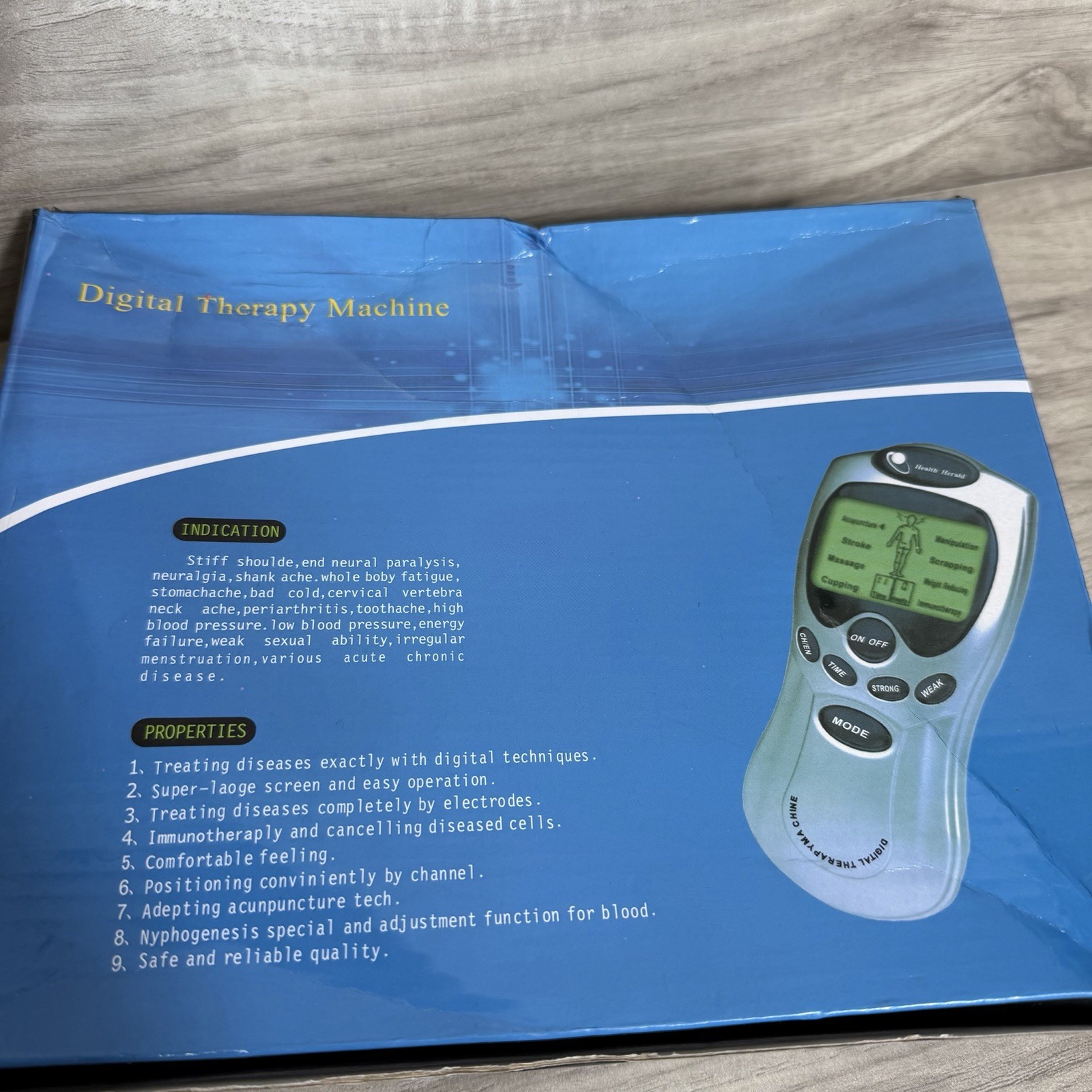 Health Herald Digital Therapy Machine Full Body Open Box