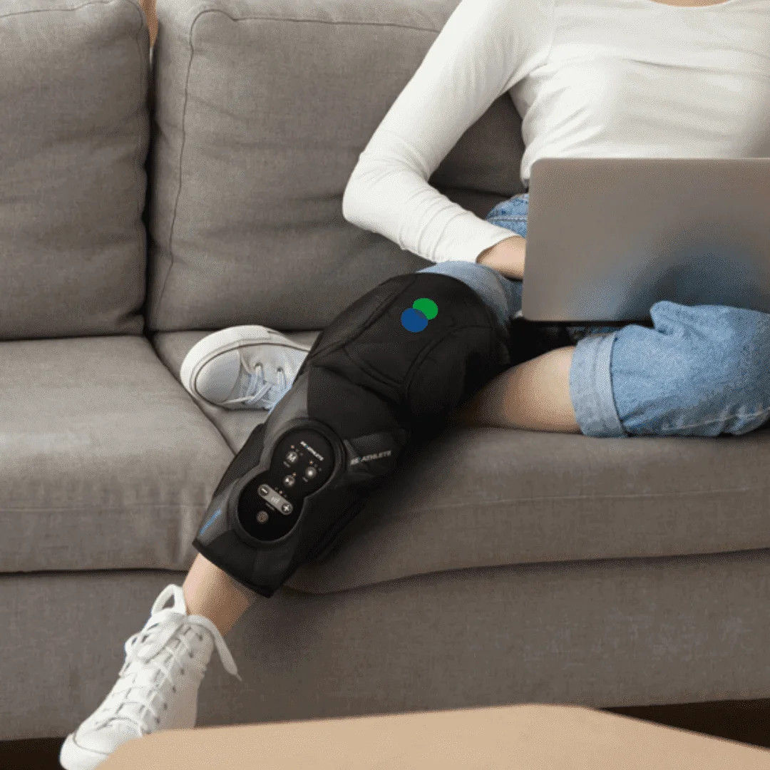 Xpress Rechargeable Knee Massager for Pain Relief, Leg Massager with Heat and Co