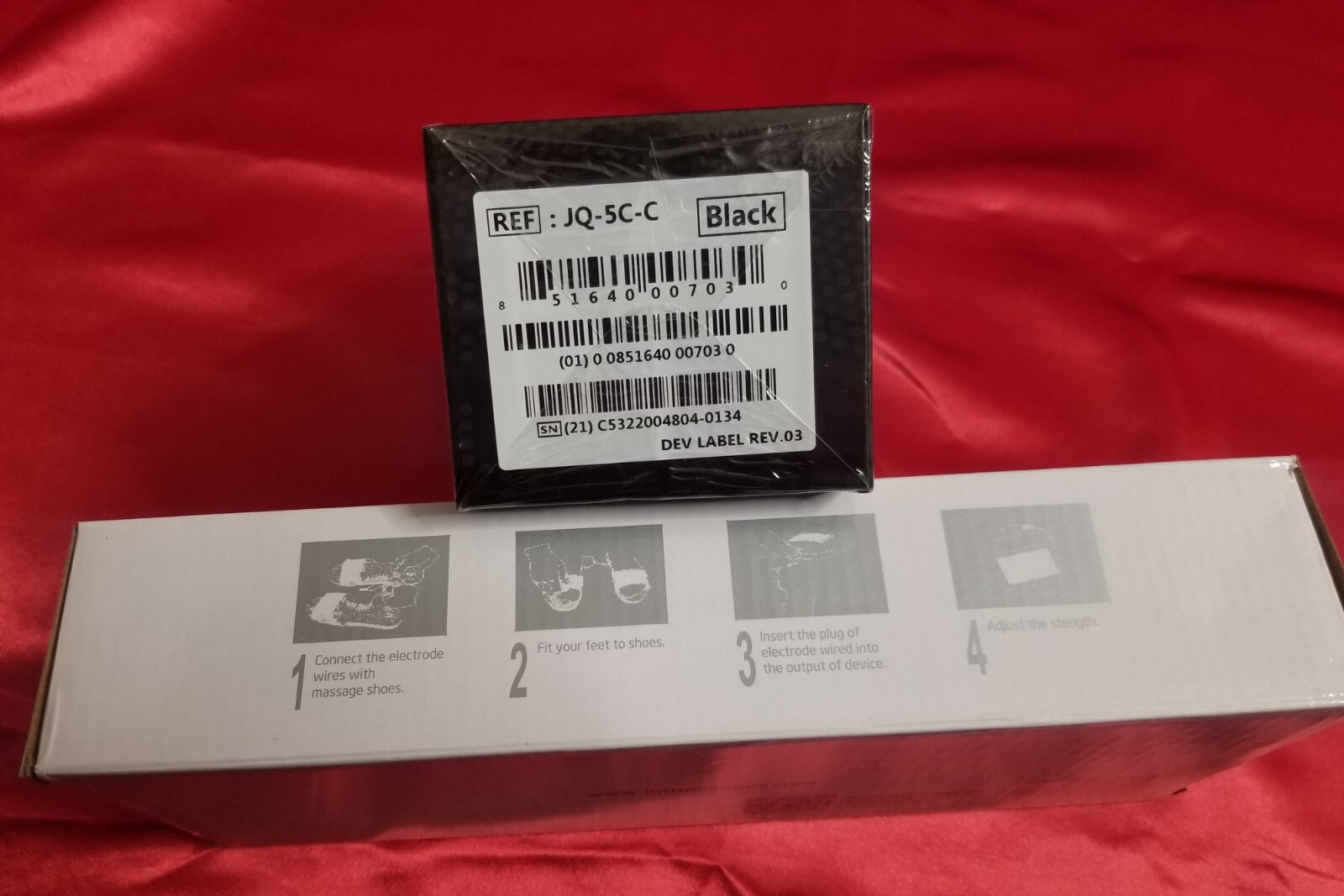 HIDOW XP MICRO JQ-5C-C ACUBELT ELECTRODES / IQ MASSAGER SLIPPERS BUNDLE **NEW**