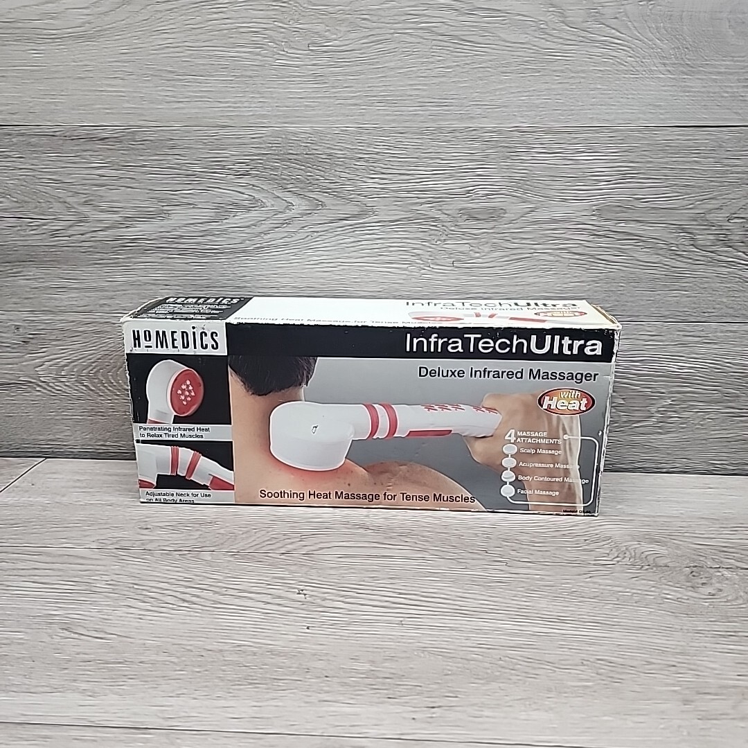 Homedics Infra-tech Ultra Deluxe Infrared Handheld Wand Massager QB-60