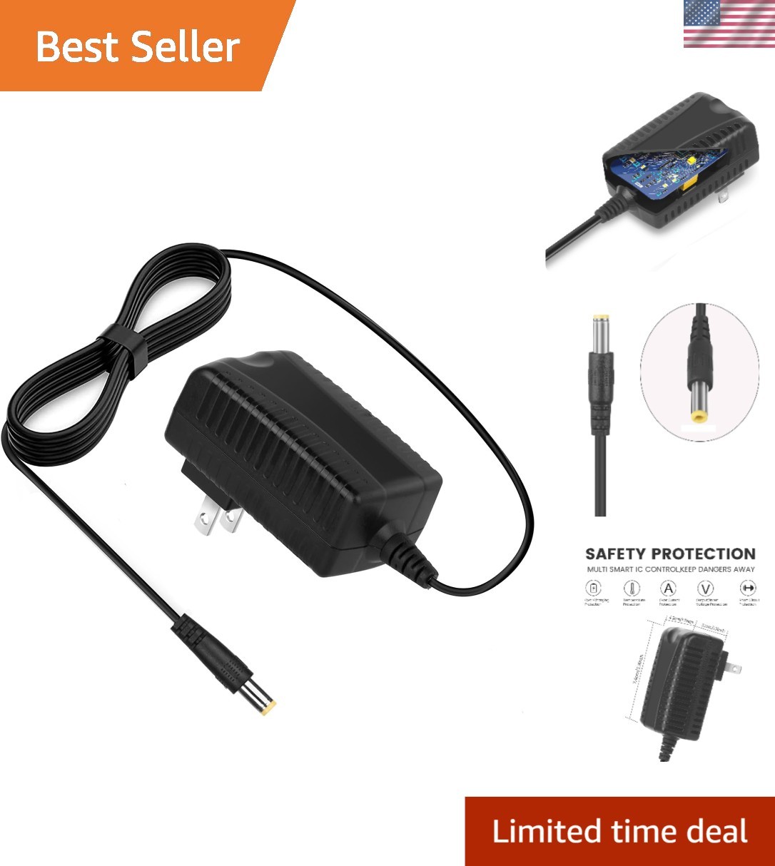 Efficient 24V Battery Charger for Hypervolt Massagers – Short Circuit Protected