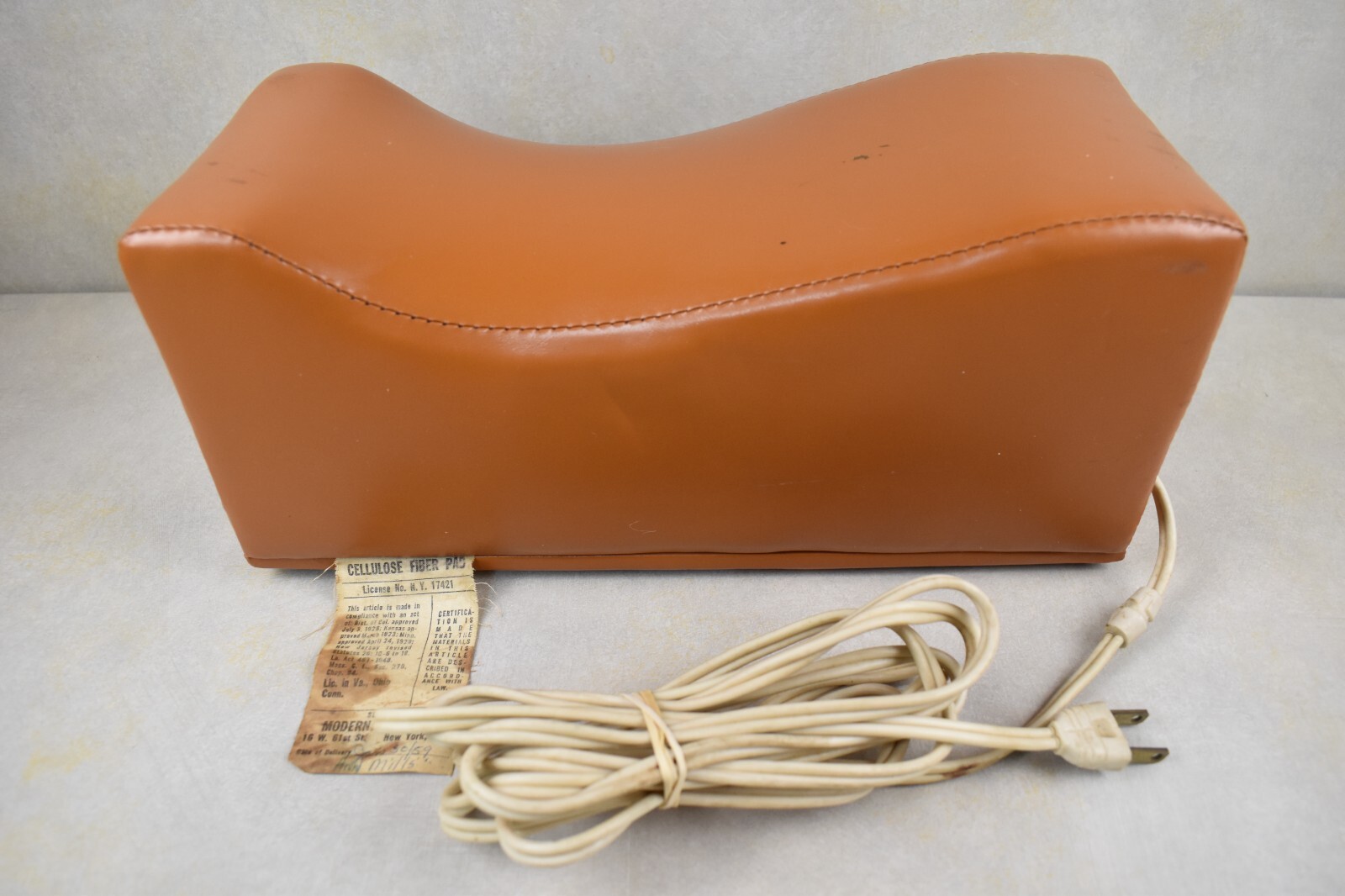 VTG Cellulose Fiber Pad Vibrating Neck & Body Massager by Modern Aids Inc. 1959