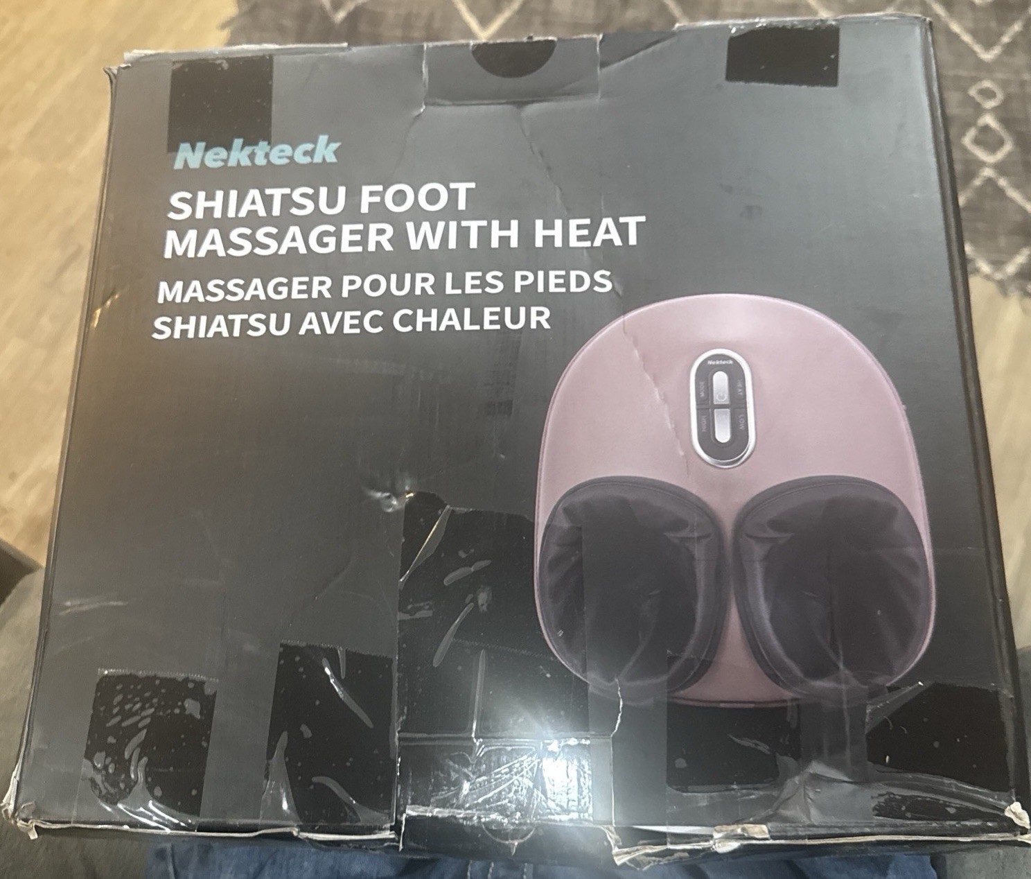 Nekteck Shiatsu Foot Massager Machine – Black (NK-FM-0301-GY-SP)