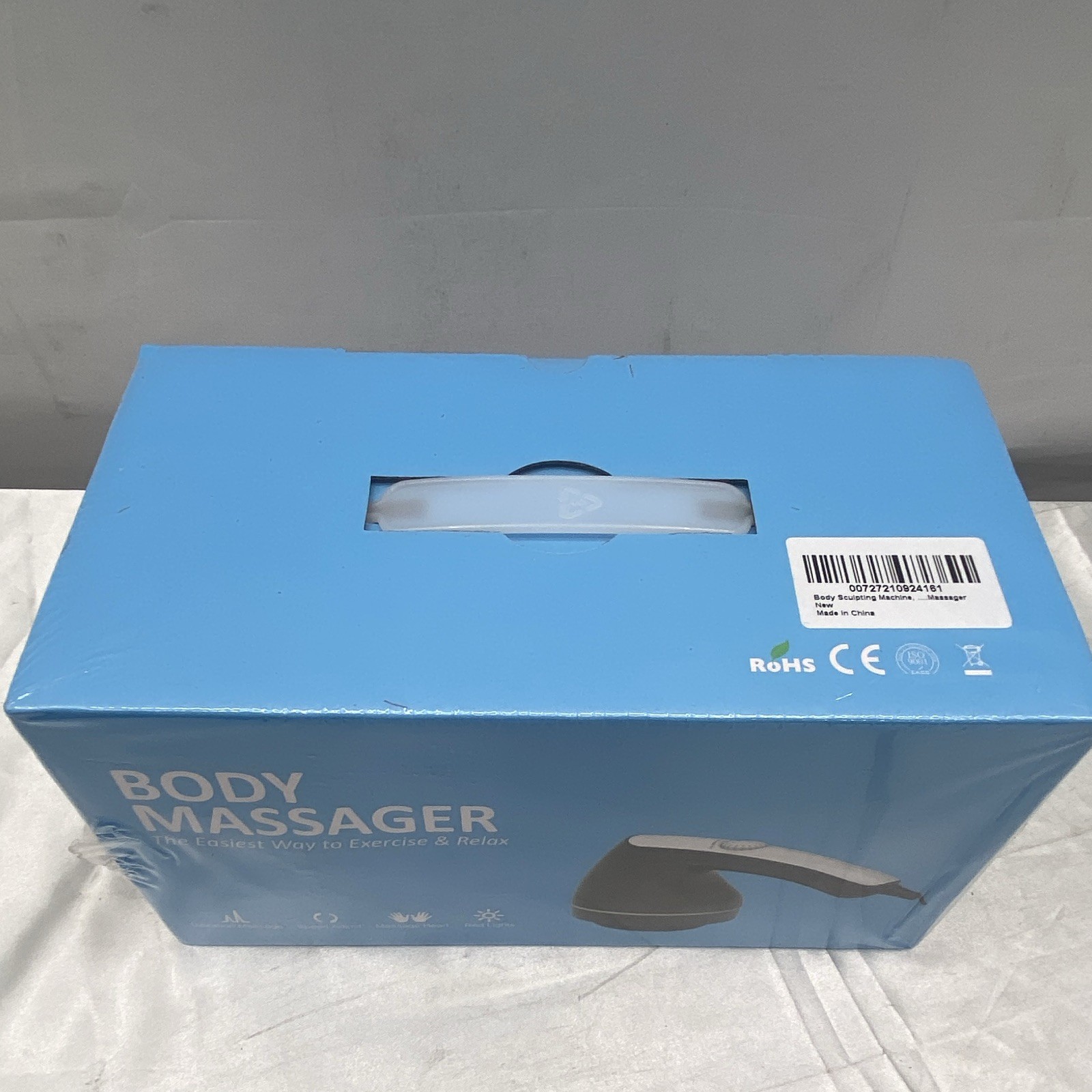 PL-663A Handheld Vibrating Massager Speed Adjustable Red Light Corded 110V Blue