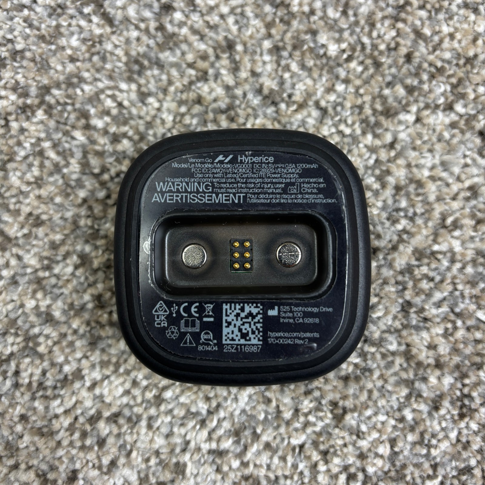 Hyperice Venom Go Wearable Heat Massage Pod & One Pad Combo Tested Working
