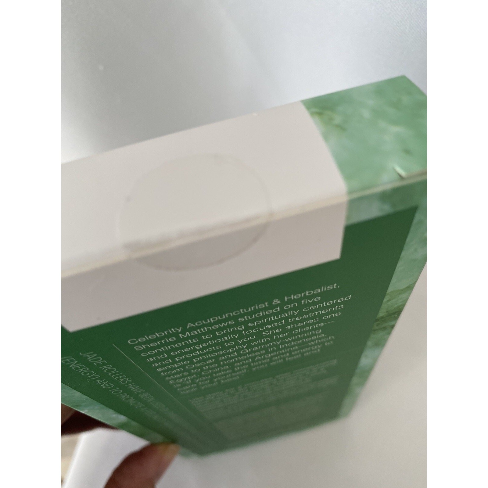 Sherrie Matthews Acupuncture JADE ROLLER – Facial Stimulation Massager *SEALED*