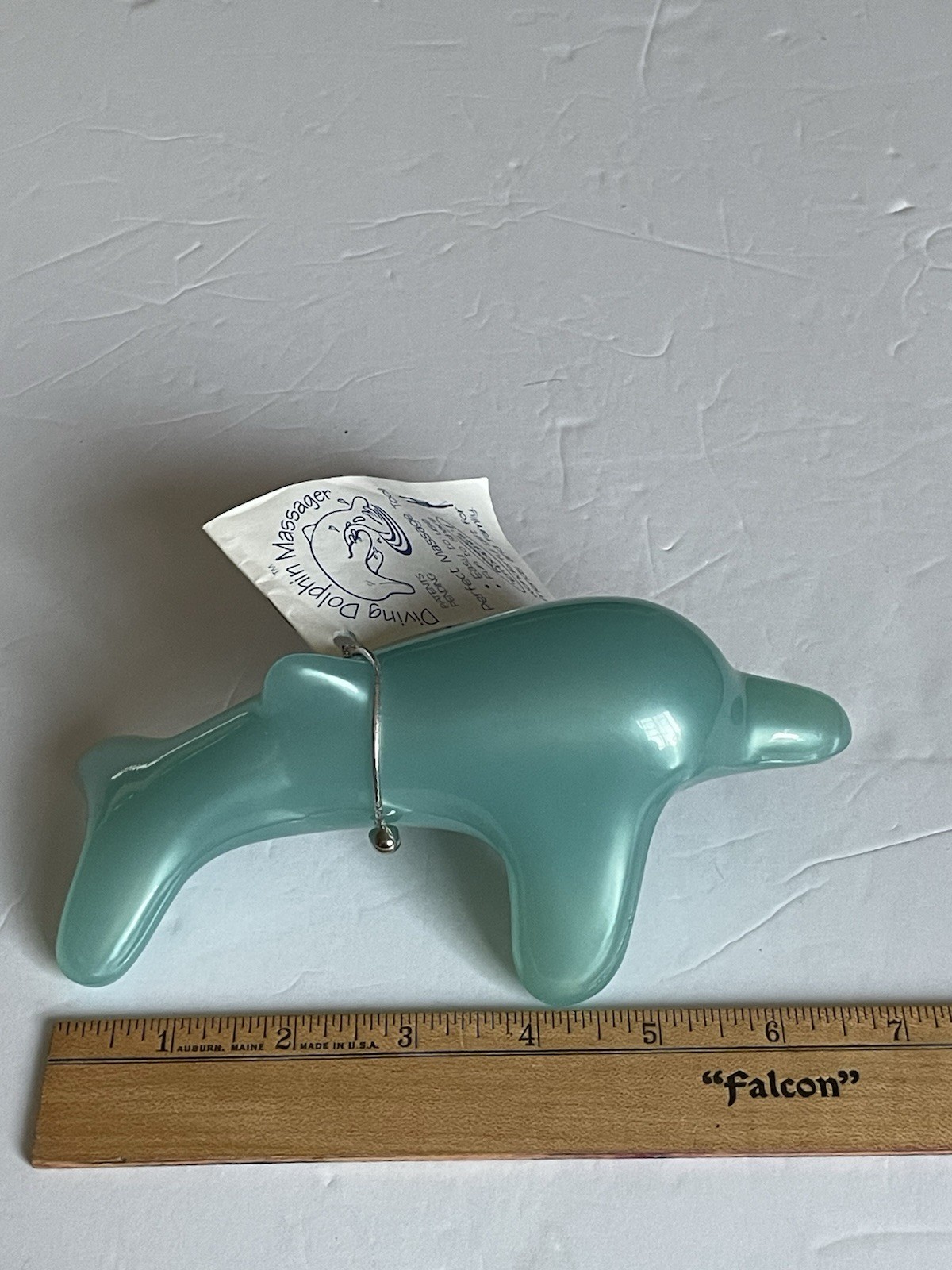 THE DOLPHIN MASSAGER Teal Handheld Massage and Reflexology NWT Comes w/ Booklet