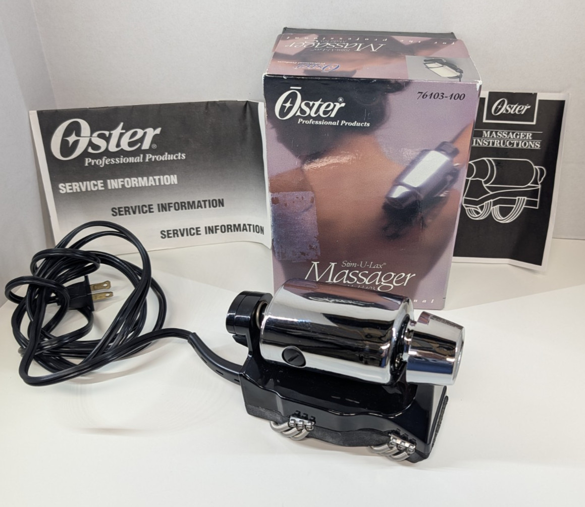 Oster Professional 103-10E Chrome Stim-U-Lax Massager 76103-100