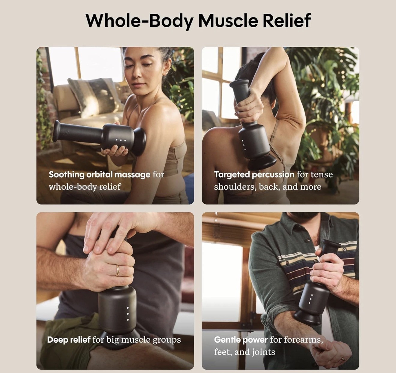 Orbital Massager – Low Impact, High Performance Cordless Full-Body Recovery Devi