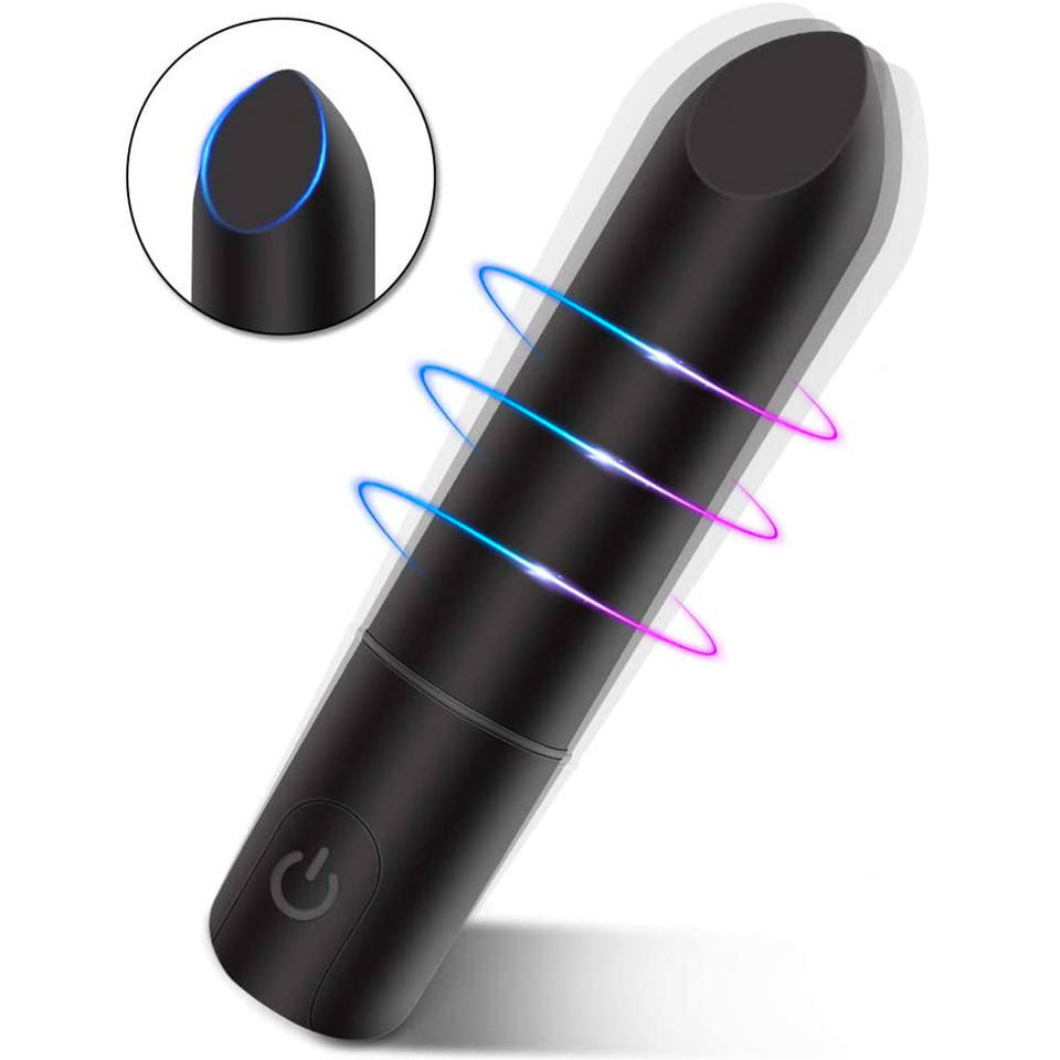 Women Mini powerful Bullet Shape 10 Speed Vibrating Remote Massage Rechargeable