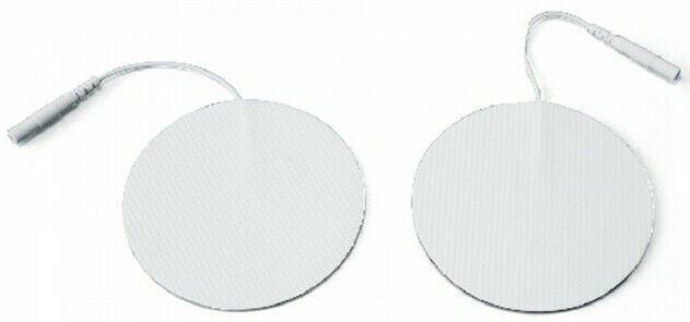 100 Electrode Pads EMS for Tens Massager 7000, 3000- 2 Inch Rounded White Cloth