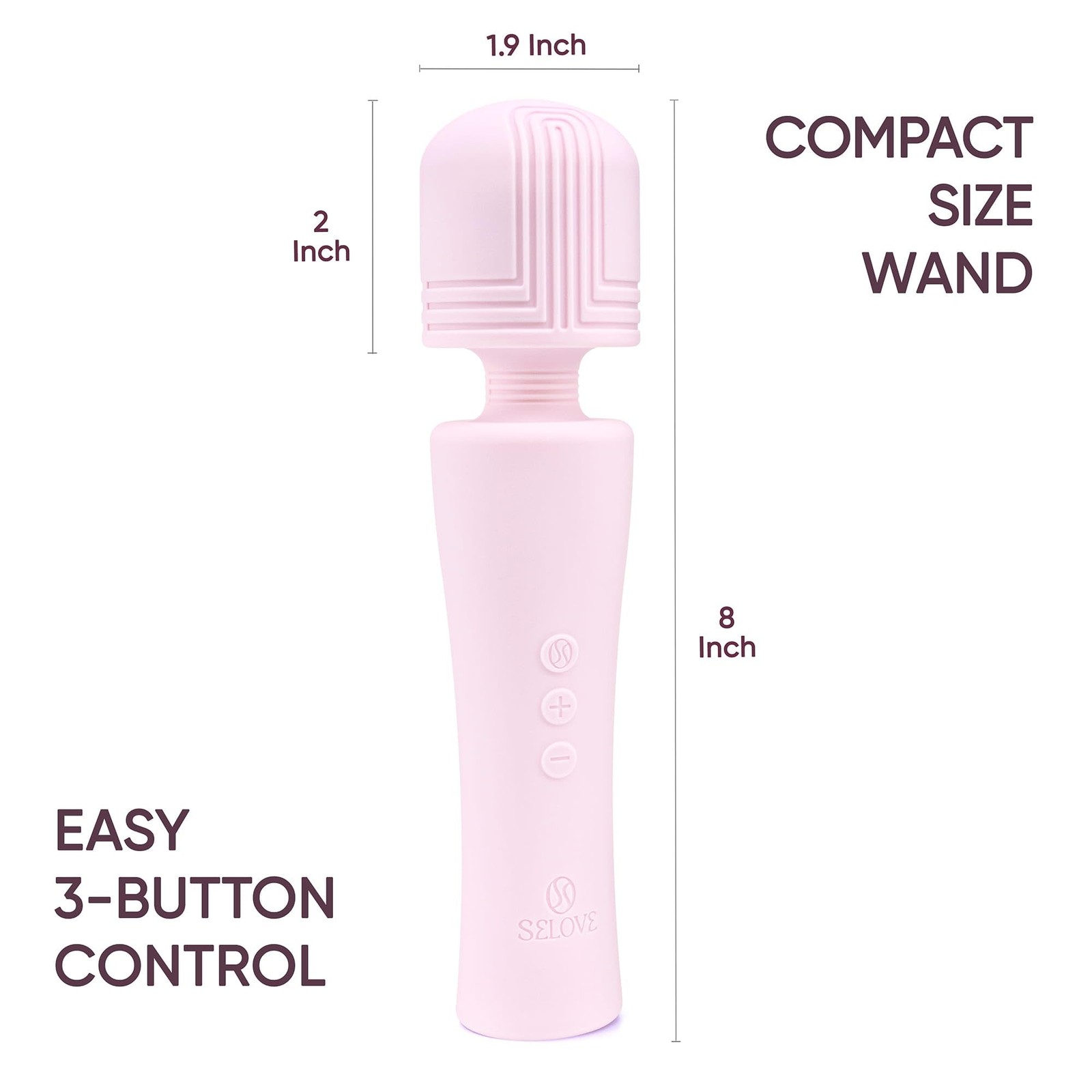 SELOVE – Powerful Wand Vibrator with Deep Rumbly Vibes, Flexible Neck