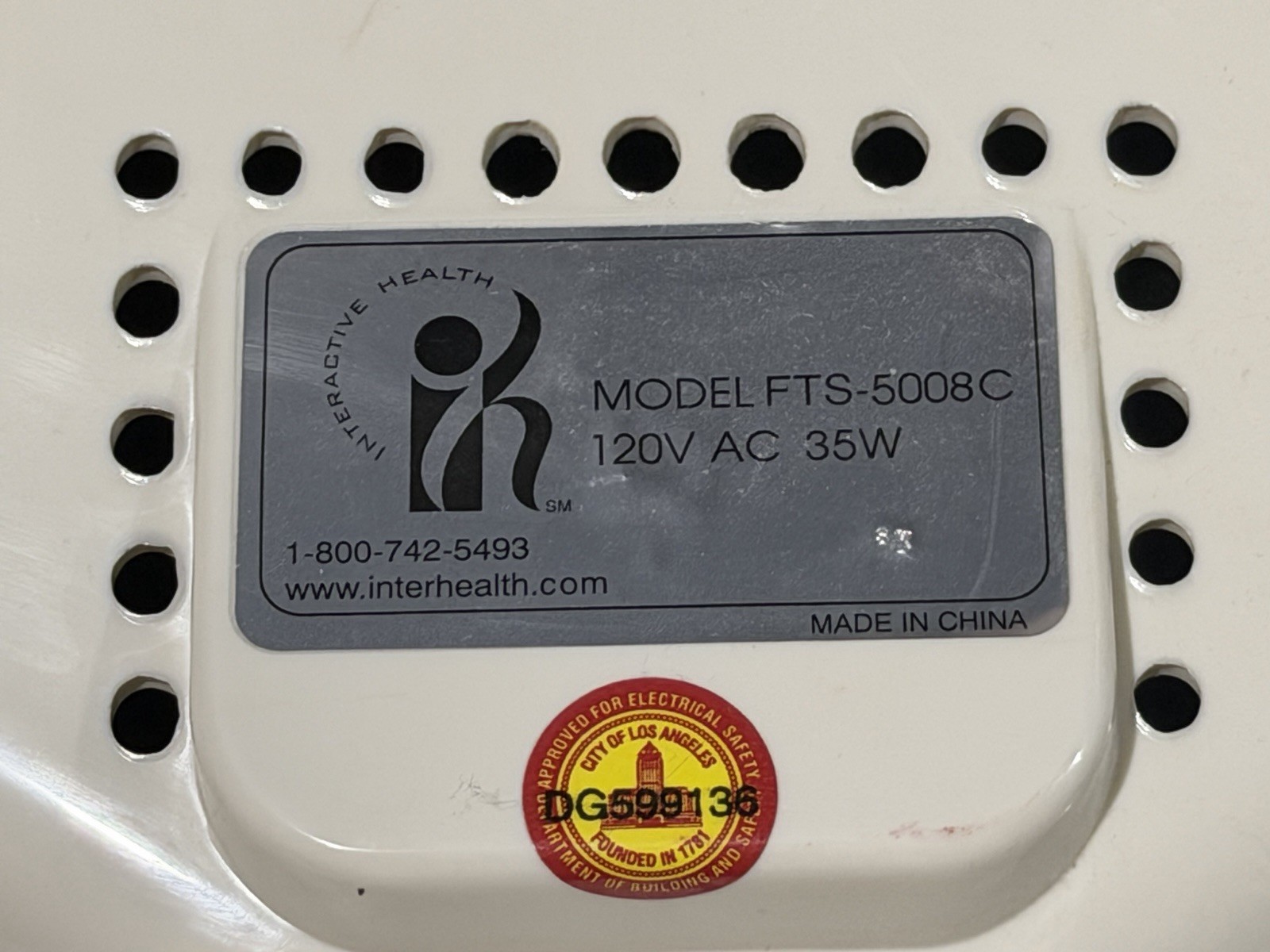 Vintage Interactive Health Shiatsu Vibrating Foot Feet Massager Model 5008C