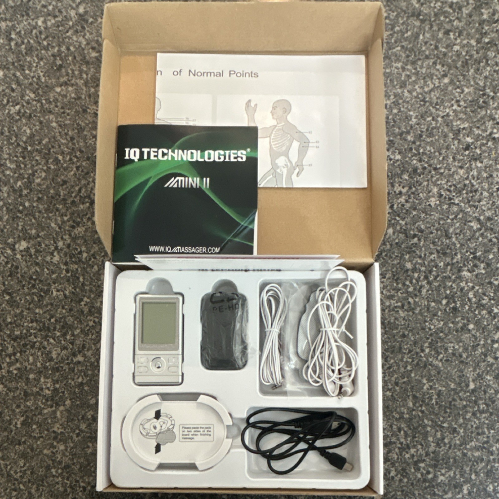IQ Technologies Massager Mini II Electric Massage Pad Kit