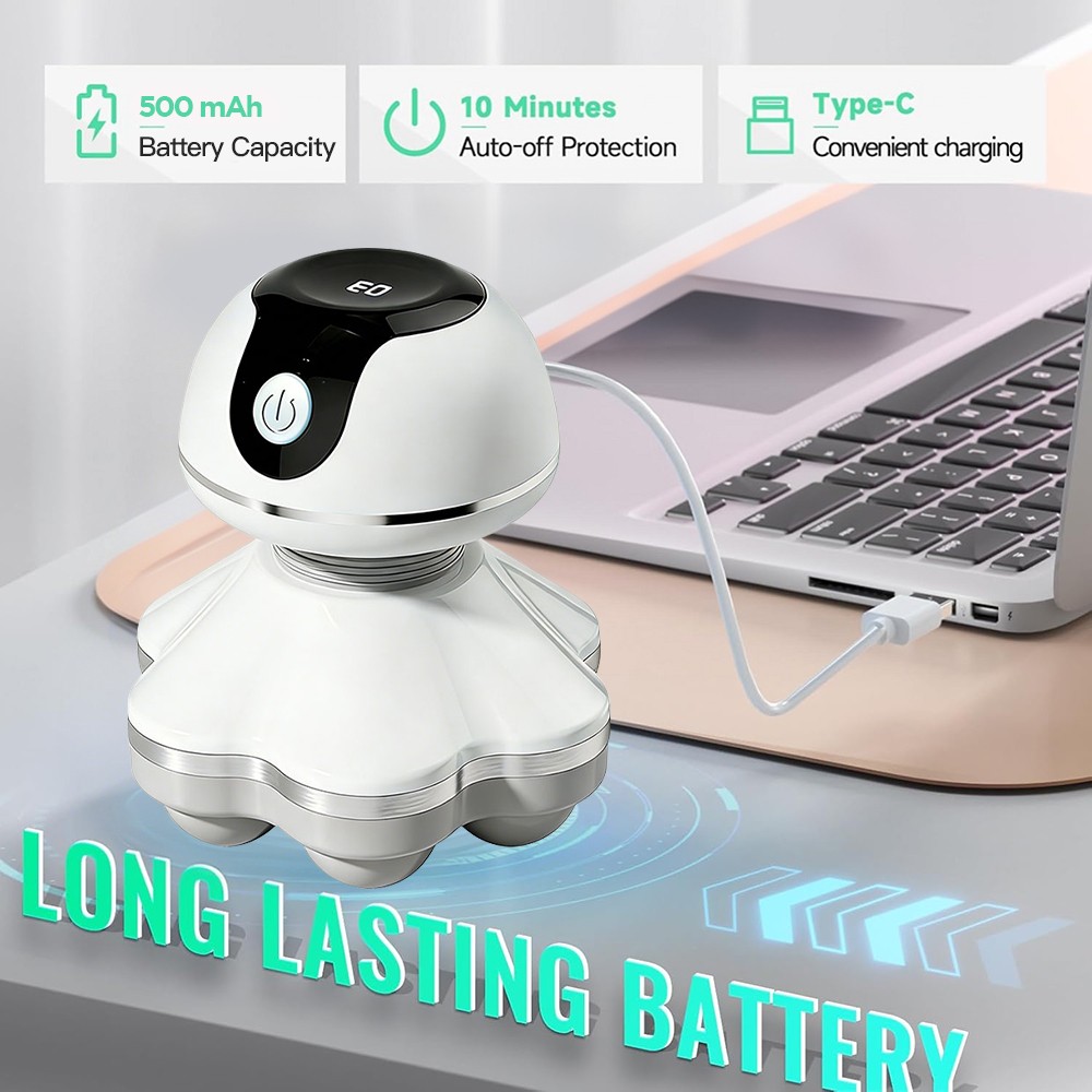 Portable Electric Muscle Massager Lightweight Deep Tissue Pain Relief Full Body