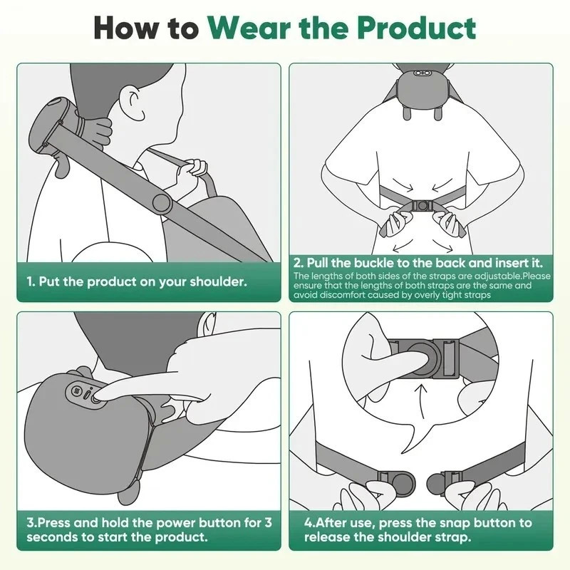Neck Shoulder Massager with Heat Simulated Human Hand Cervical Trapeziu Massager
