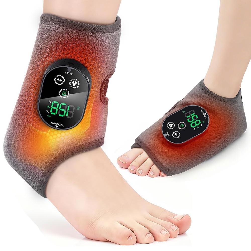 Foot and Ankle Massager for Pain Relief with 6 Heating 3 Massage Modes & Timer