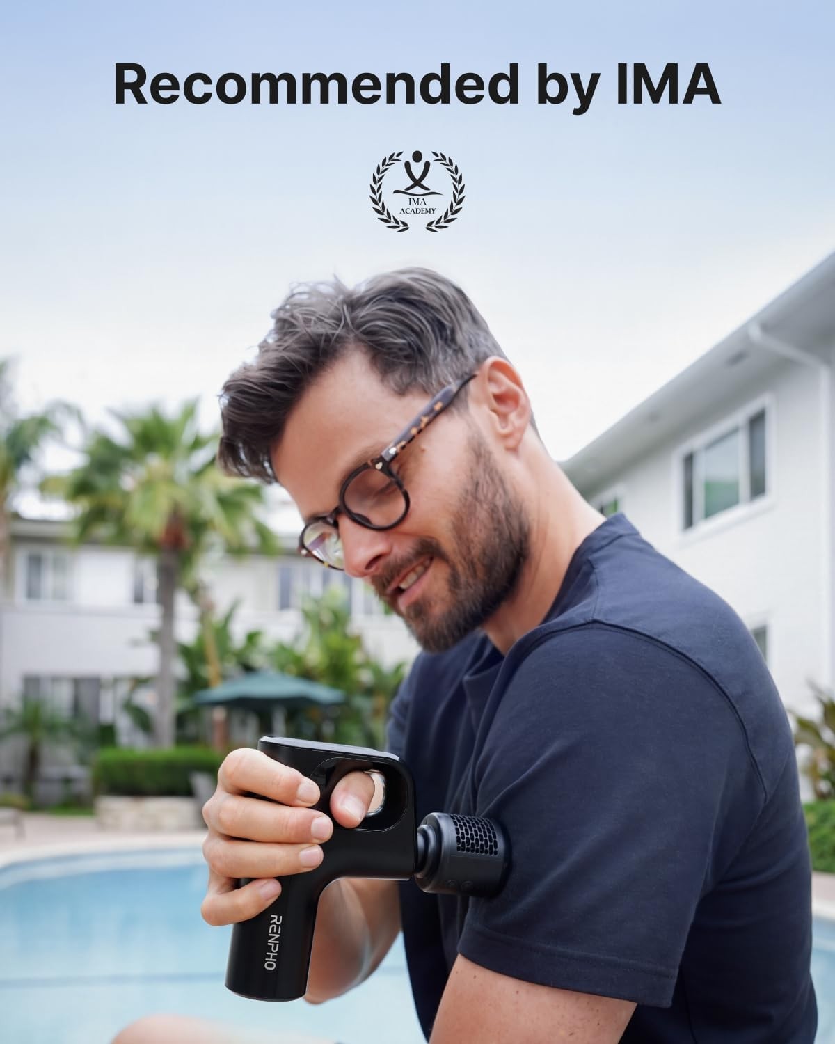 Travel-Friendly Deep Tissue Massager with 5 Heads – Muscle Relaxation Anywhere