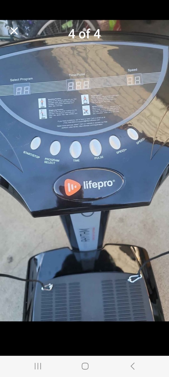 Lifepro Rhythm Vibration Plate Body Exercise Workout Equipment Machine(Open Box)