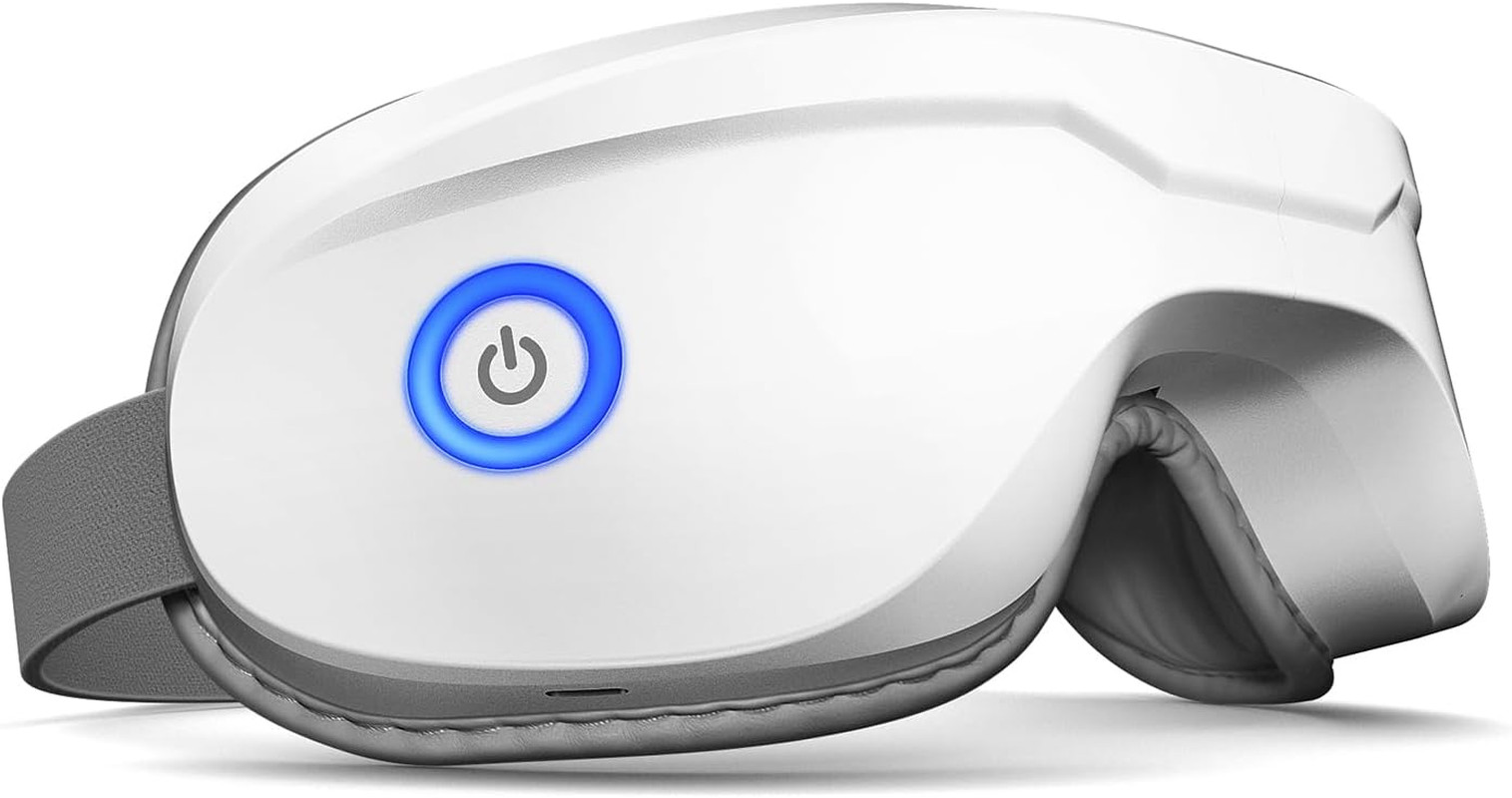 Heated Eye Massager with Bluetooth Music for Migraine Relief and Relaxation