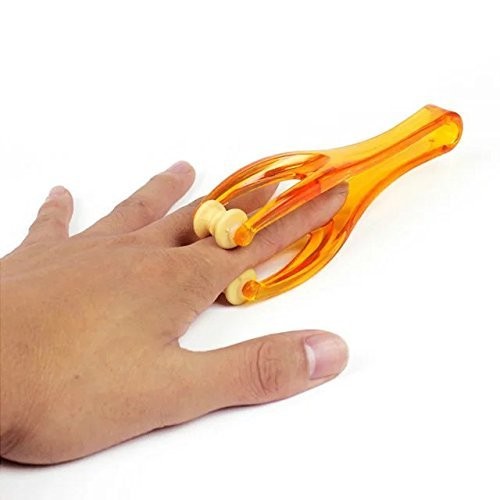2 Finger Massager Roller & 5 Acupressure Rings – Arthritis Pain Relief & Trig…