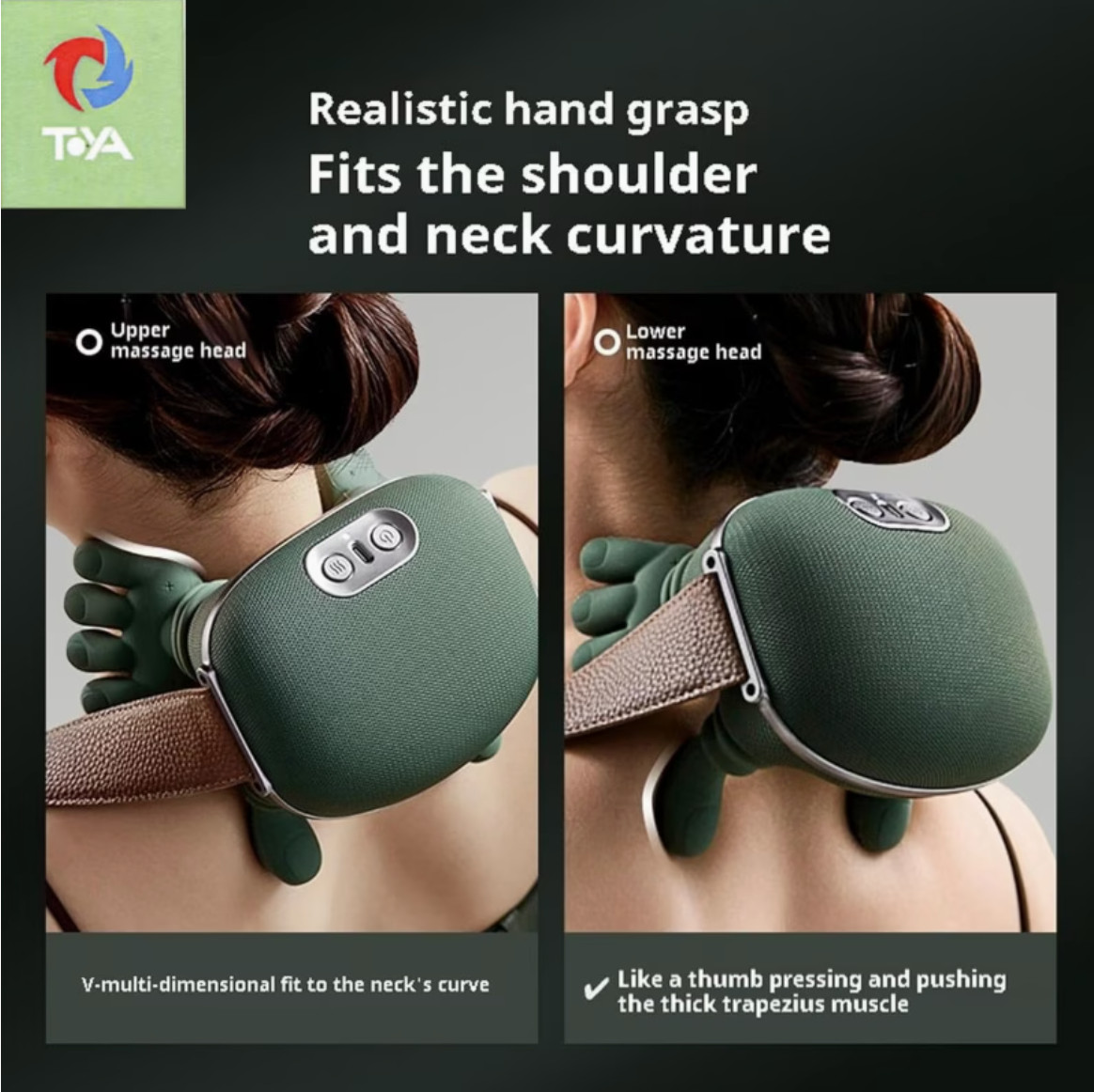 Electric Shoulder Neck Massager with Heating. Helps with Muscle Relaxation.