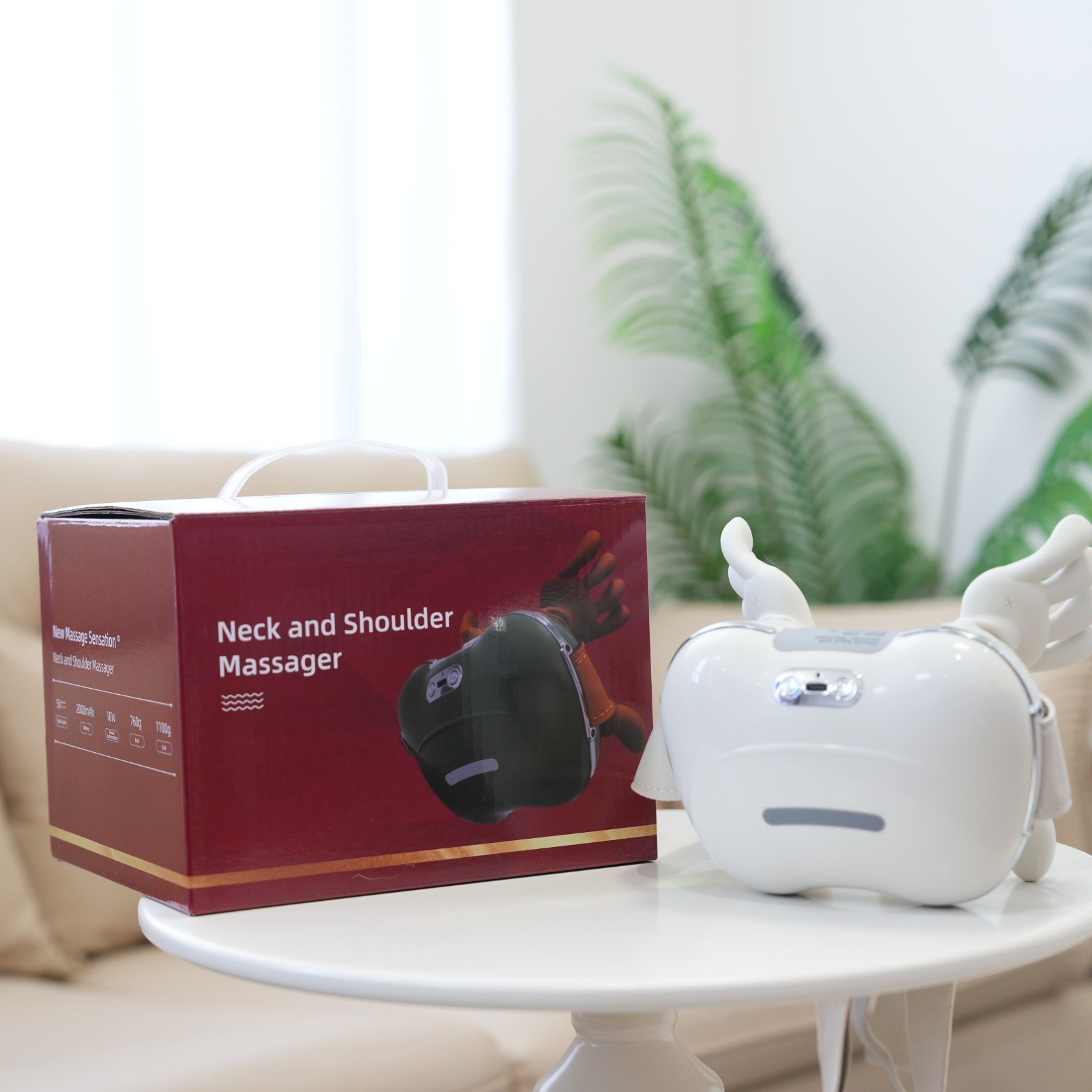 Electric Neck Shoulder Massager Heated 5D Shiatsu Back Massage for Pain Relief