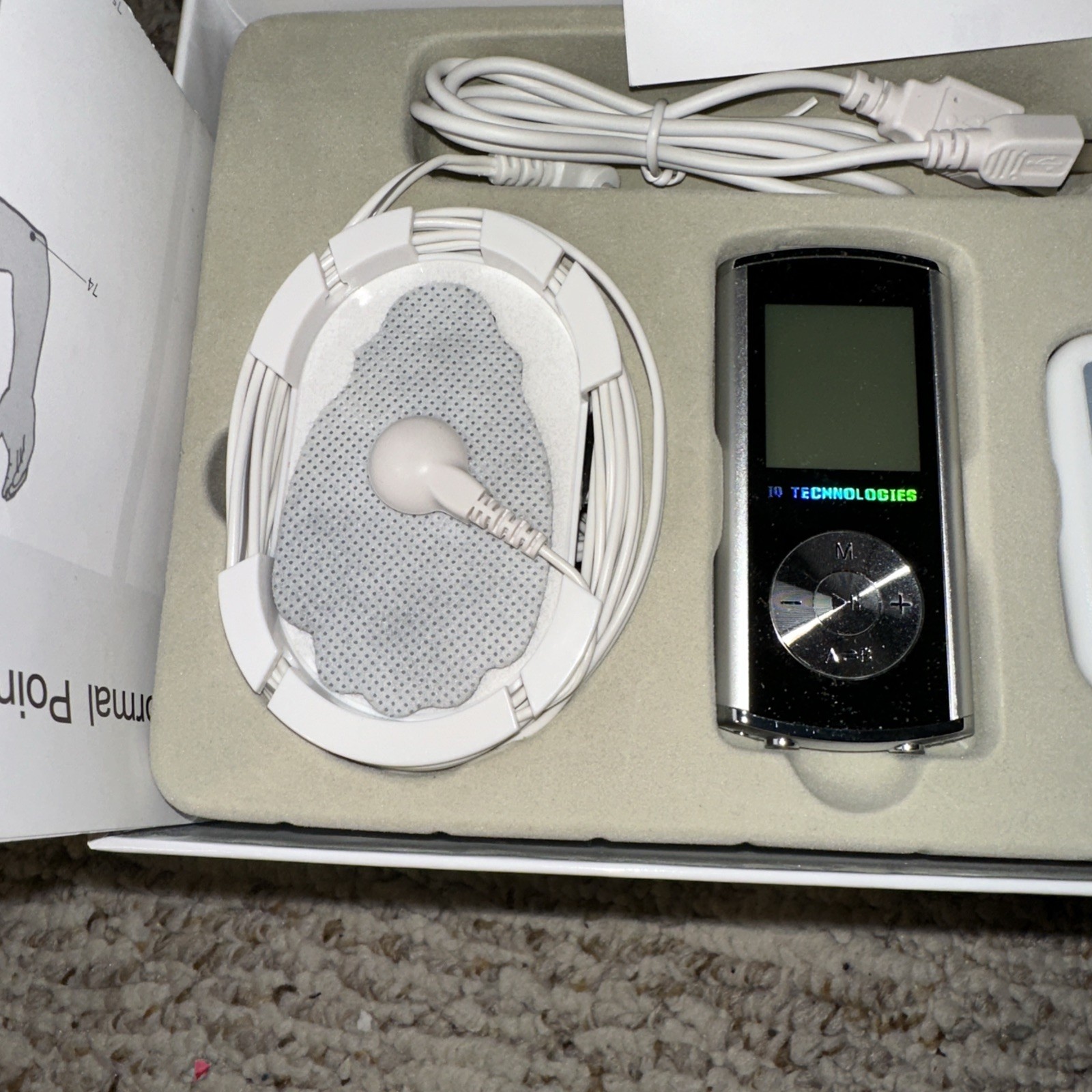 IQ Technologies Massager Pro V TENS Massager Unit Charger – Open Box
