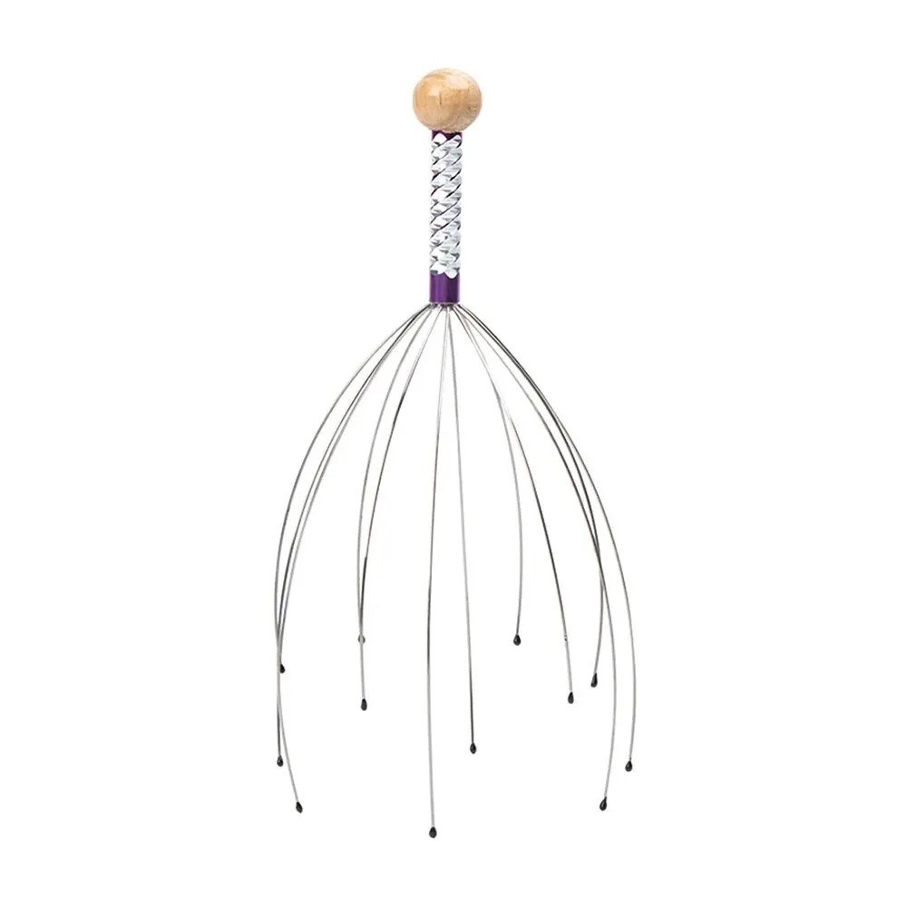 Octopus Head Scalp Massager Claw Scratcher Stress Relief Tool (Random Color)
