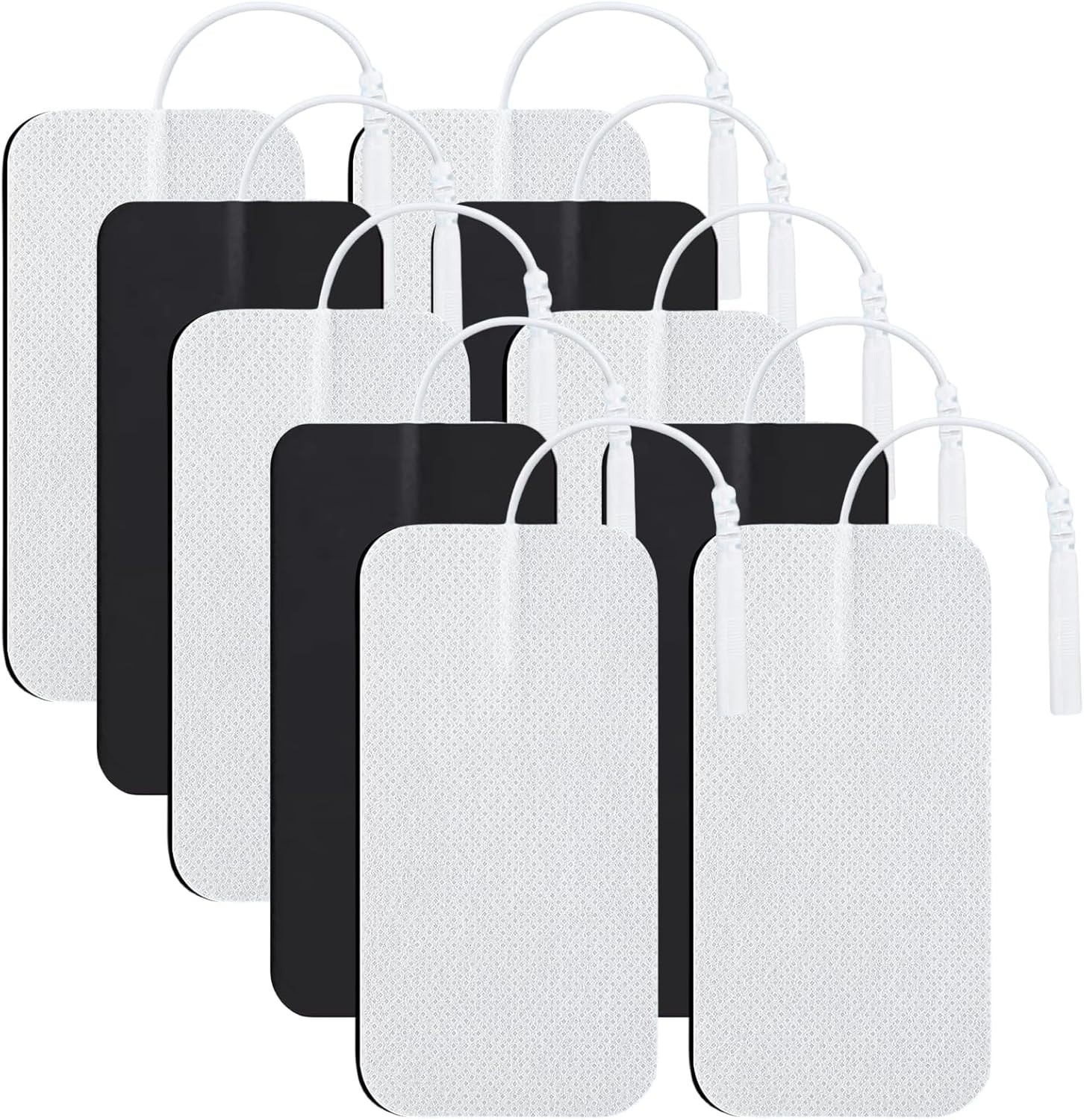 AUVON TENS Unit Pads 2″X4″ 10 Pcs, 3rd Gen Latex-Free Rectangular Replacement