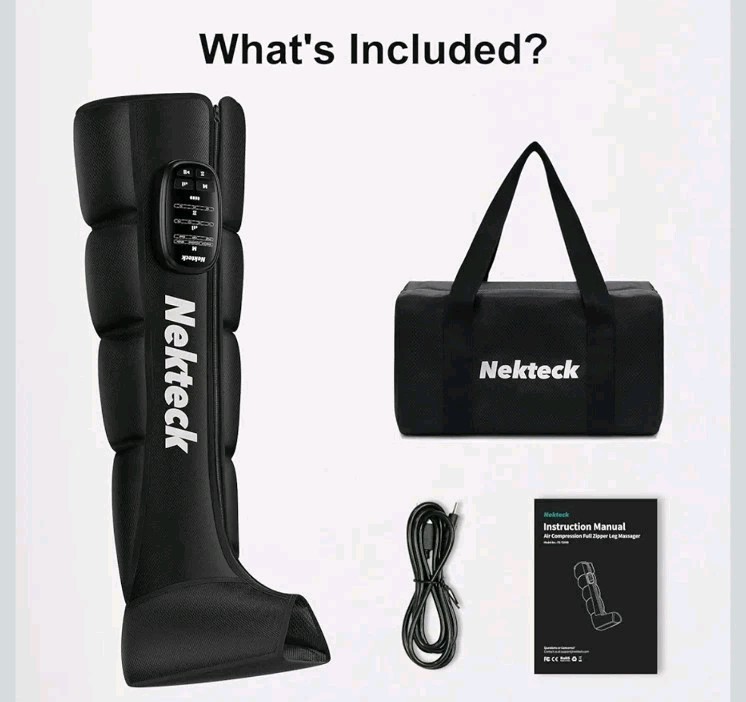 Nekteck Leg Massager Recovery System, Cordless Air Compression Massage One Leg
