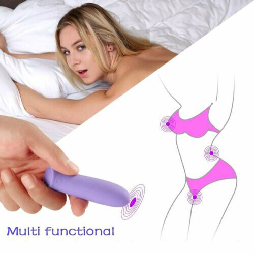 Multi-Speed Bullet Lipstick Mini Vibrator Wand Neck Full Body Personal Massager