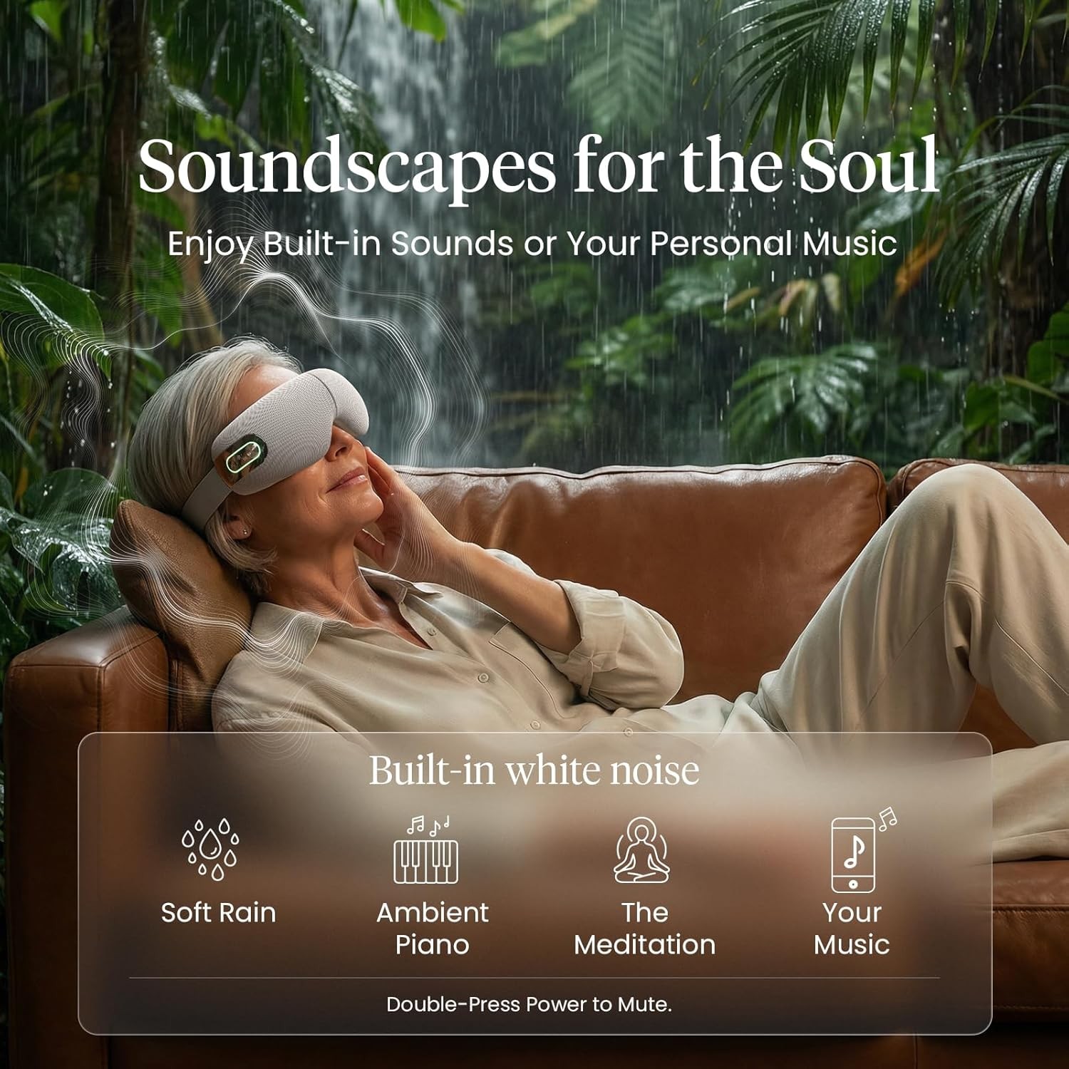 Bob and Brad EYEFLOW Eye Massager with Heat Cooling Sleep Compress Eye Mask