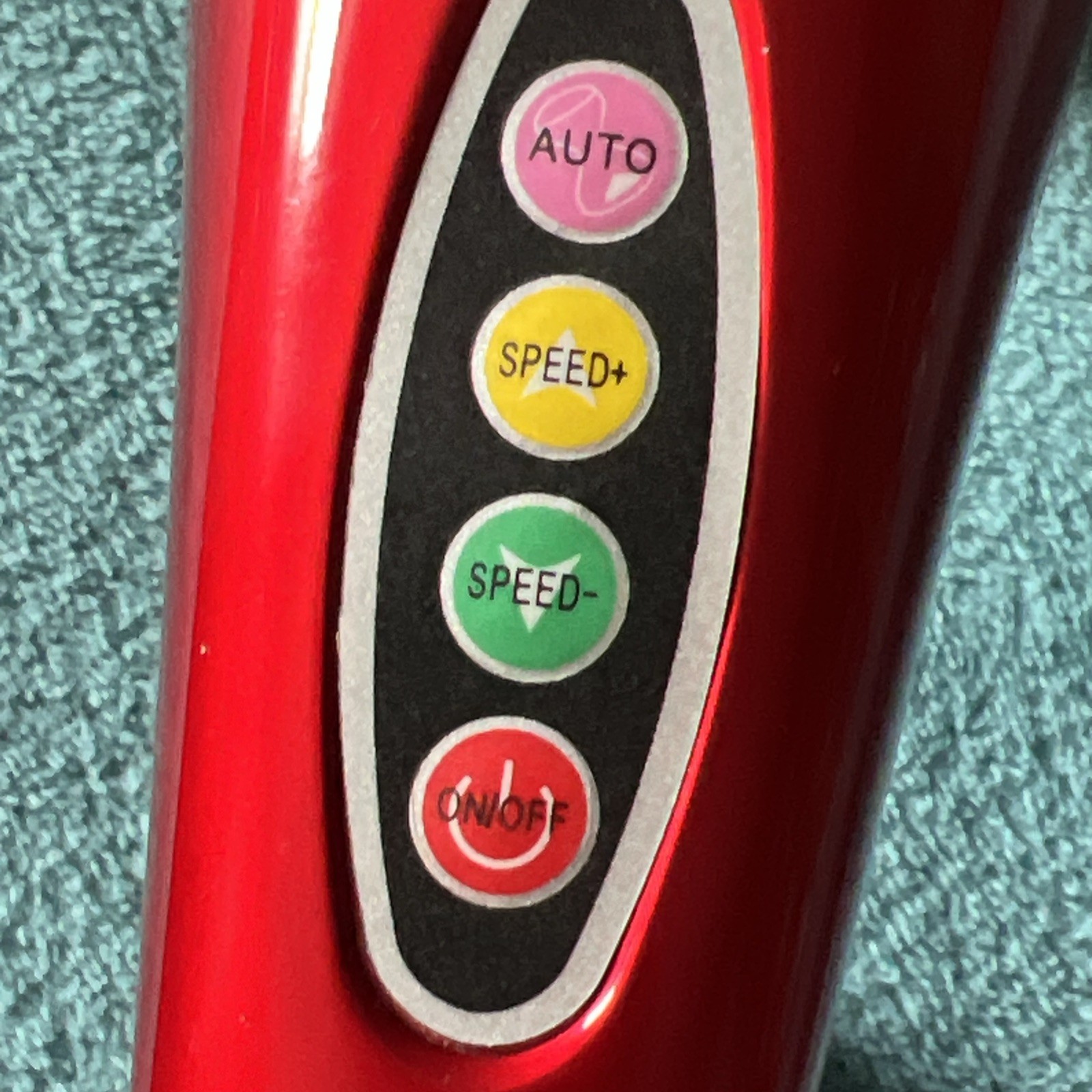 Osaki OS-106A Handheld Massage Wand 3 Speed Percussion Massager Red White Tested