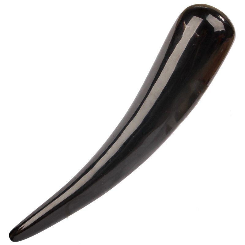 Natural Black Buffalo Horn Massage Stick Horn Acupoint Therapy Tool Gua Sha Tool