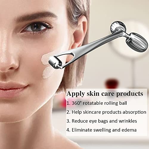 Gua Sha Facial Tools & Face Roller Set – Stainless Steel Massage Tool for Skinca
