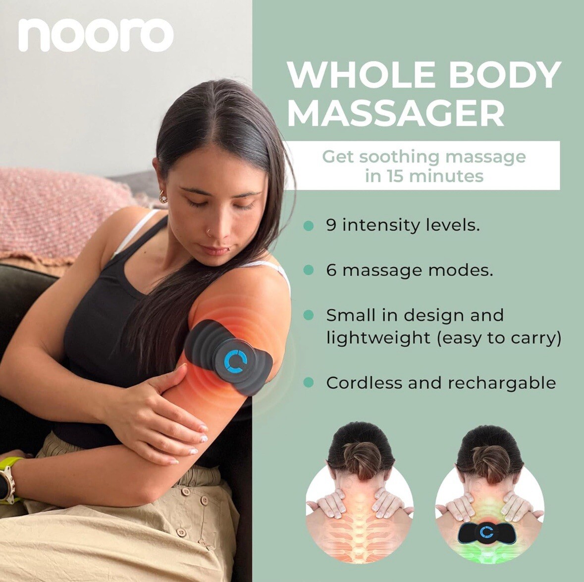 Nooro Ultimate Whole Body Massager – Temporary Muscle Pain Relief