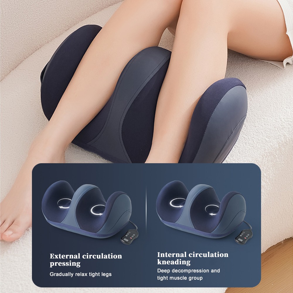 Heated Shiatsu Foot Calf Massager Machine Kneading Rolling Heat Pain Relief AEH