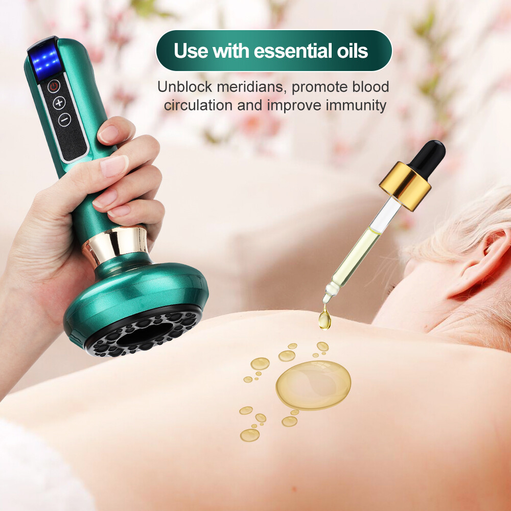 Electric Cupping Massager Vacuum Suction Cup GuaSha Anti Cellulite Beauty Tools