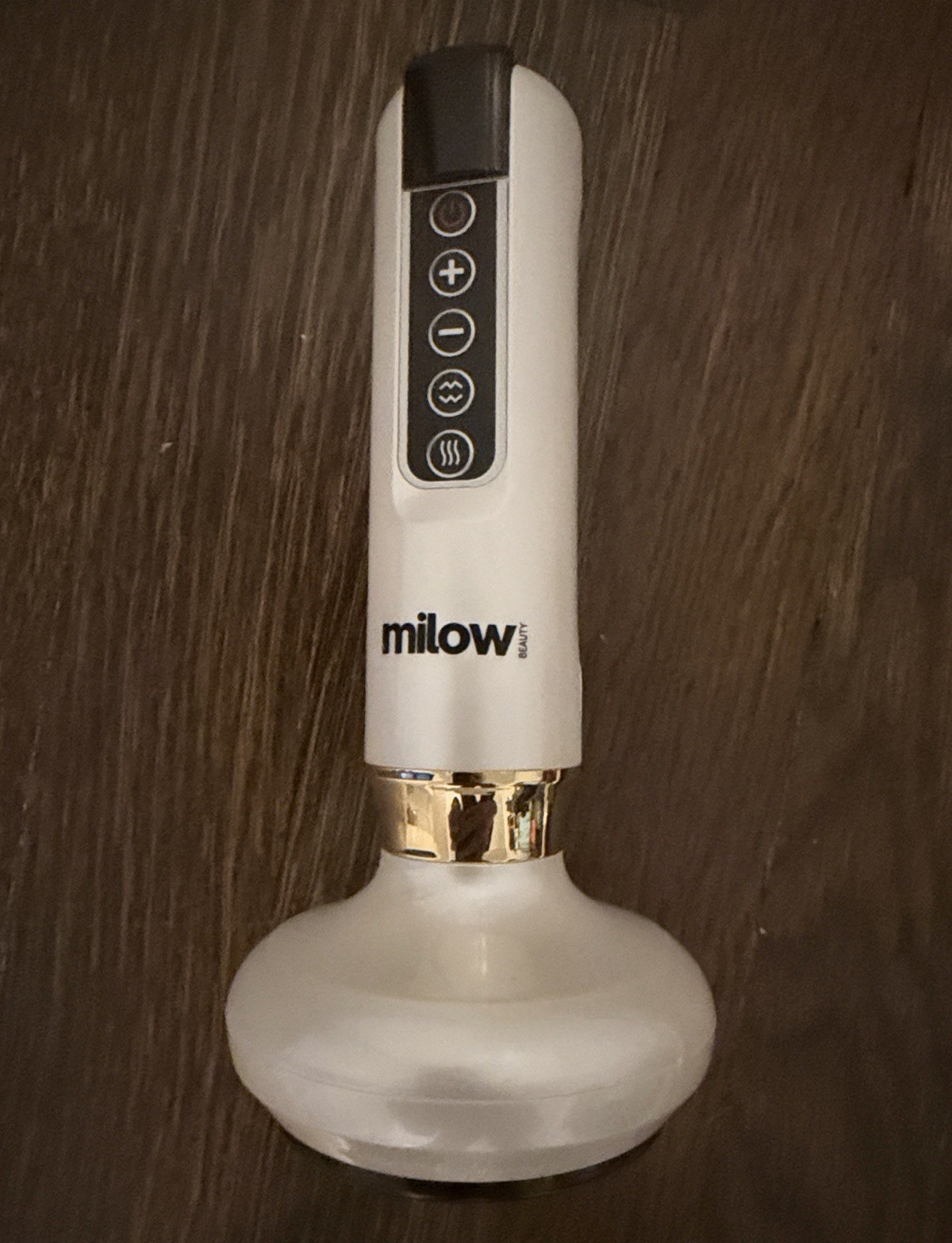 Milow Beauty Anti-Cellulite Handheld Massager Heat/Vibrate Legs Body White/Black
