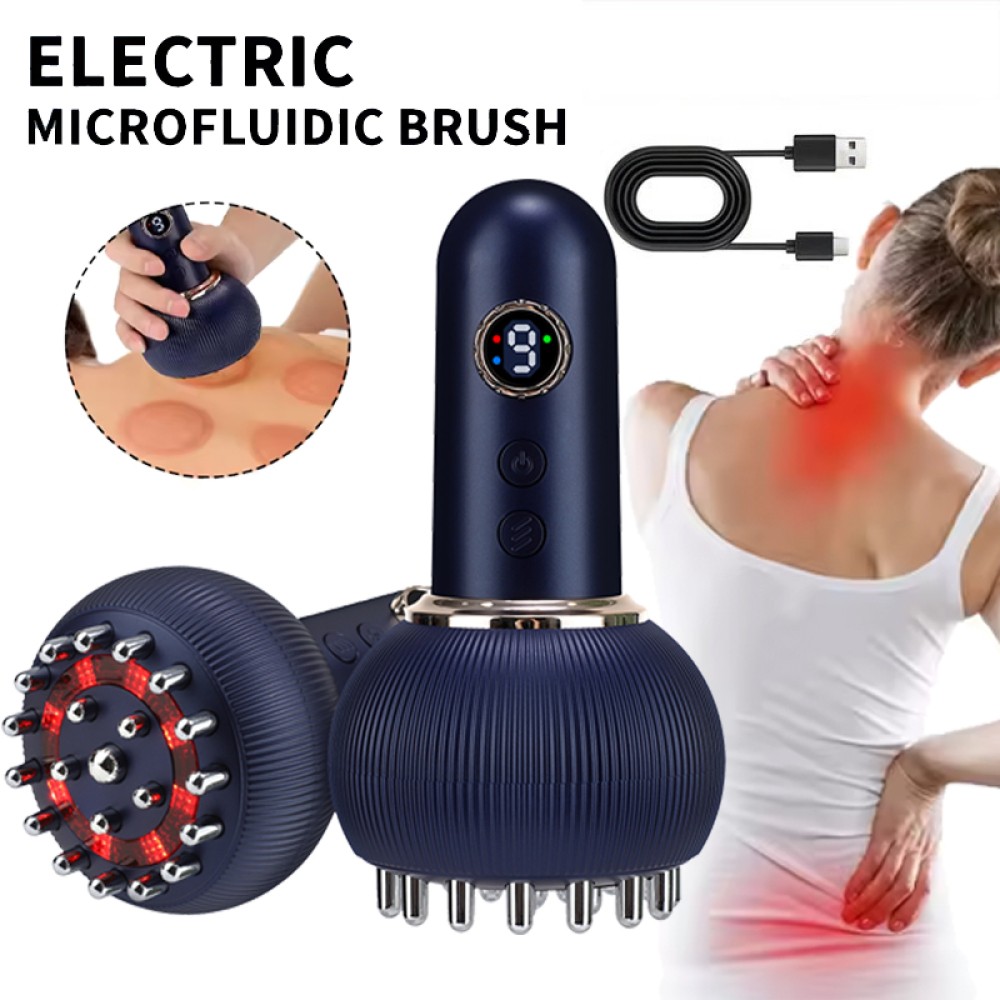Electric Gua Sha Board Beauty Massager Cupping Device Electric Meridian Brush