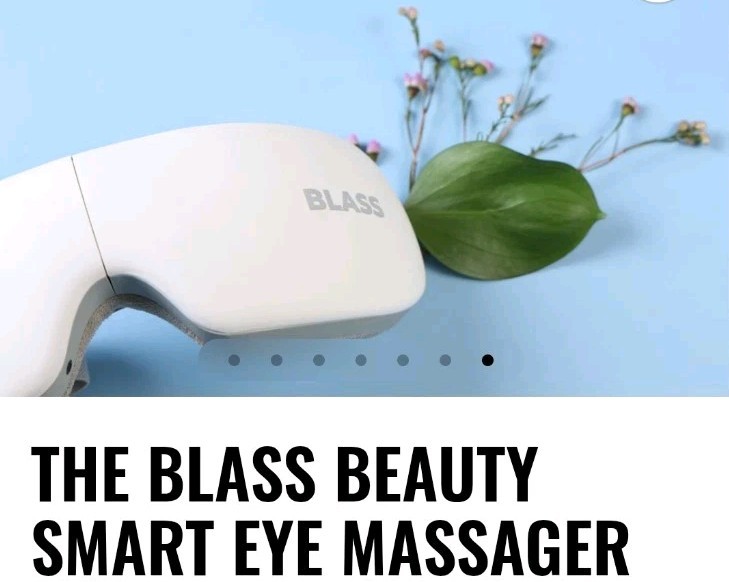 BLASS Beauty Smart Eye Massager Stress Anxiety Migraine Relief. New Open Box